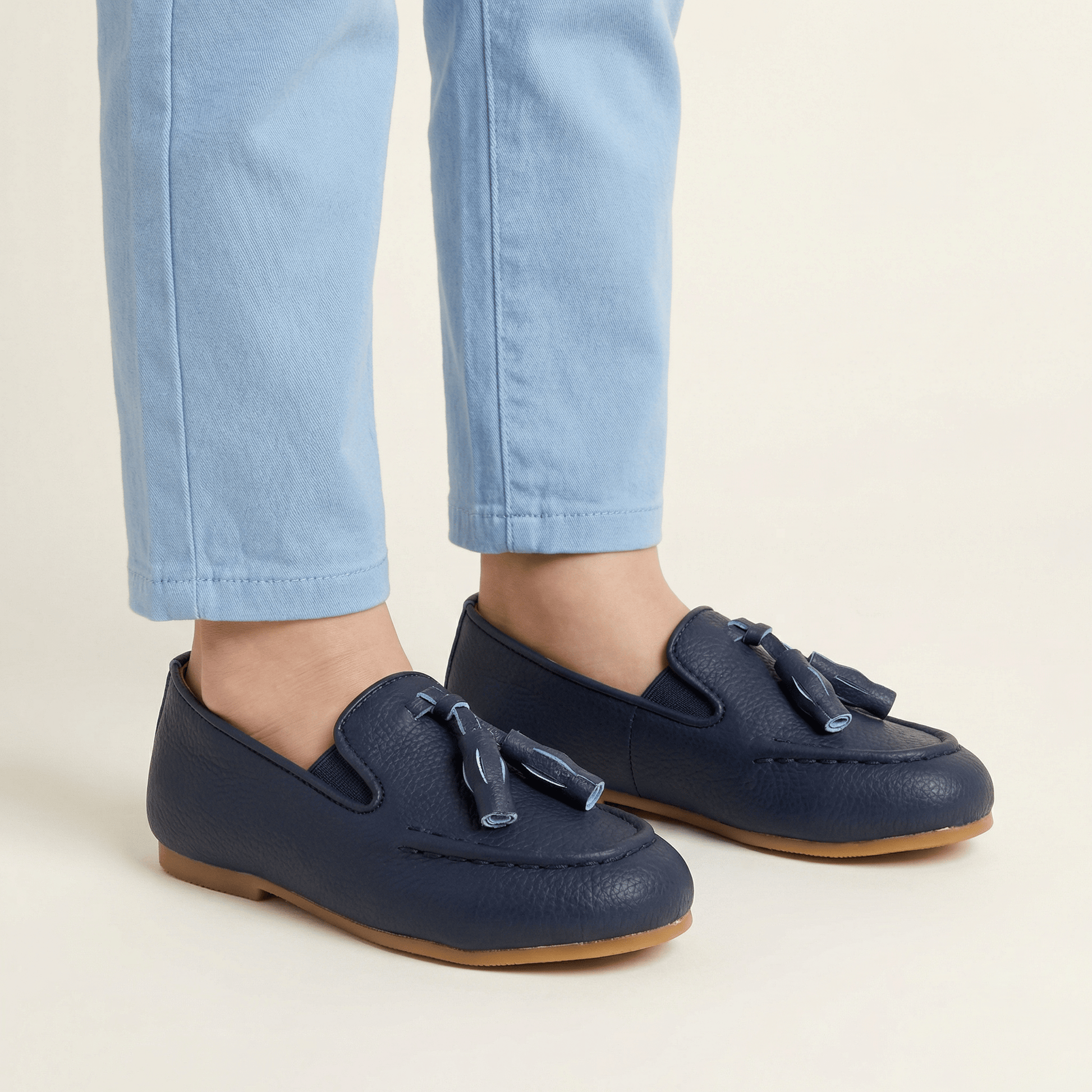 Mocassin Enfant à Pompons