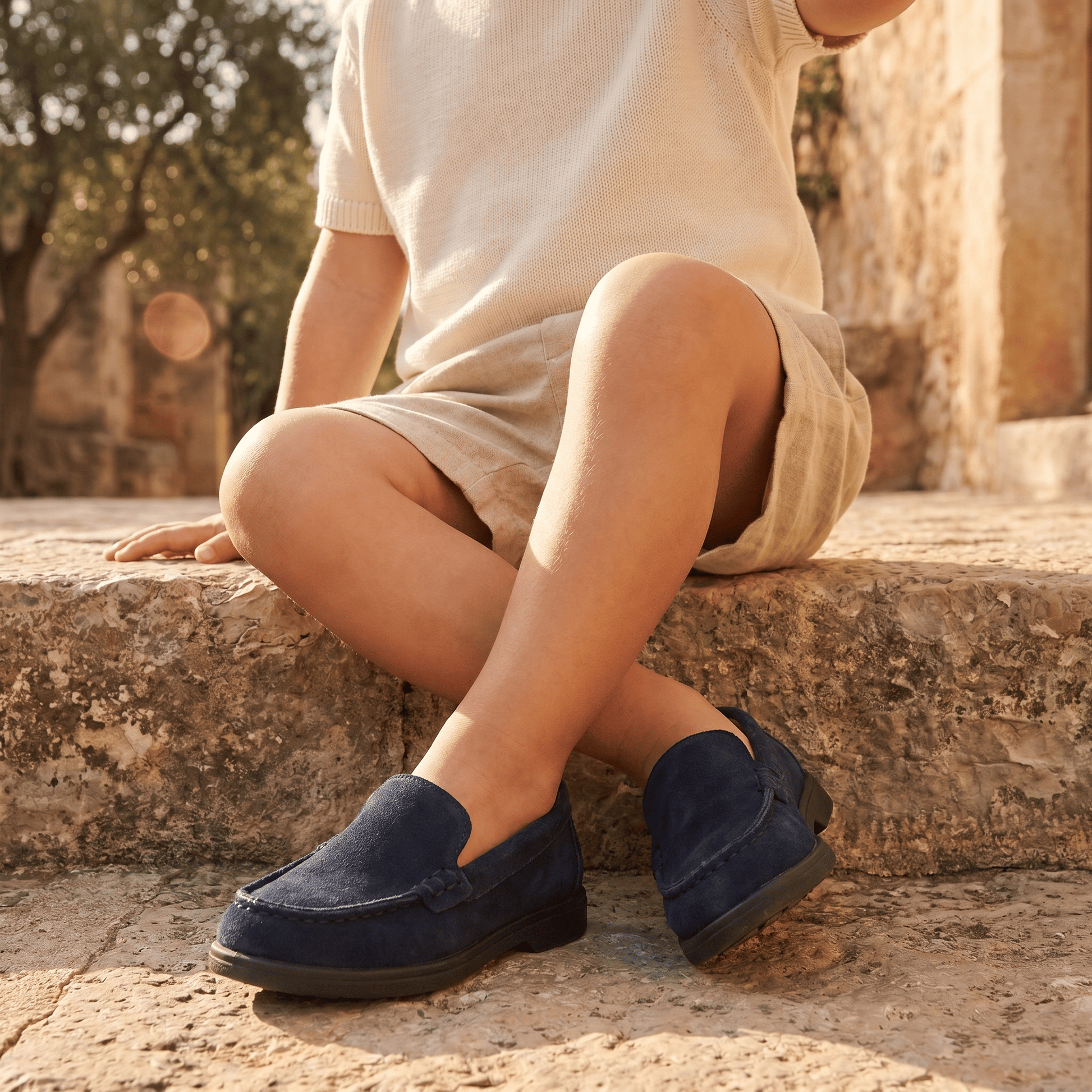 Mocassin Enfant Garçon avec Petit Talon