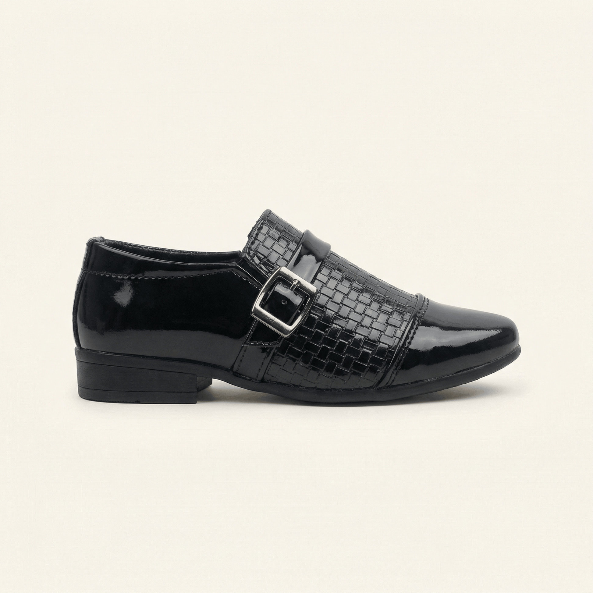 Mocassin Enfant Mariage en Cuir à Talons