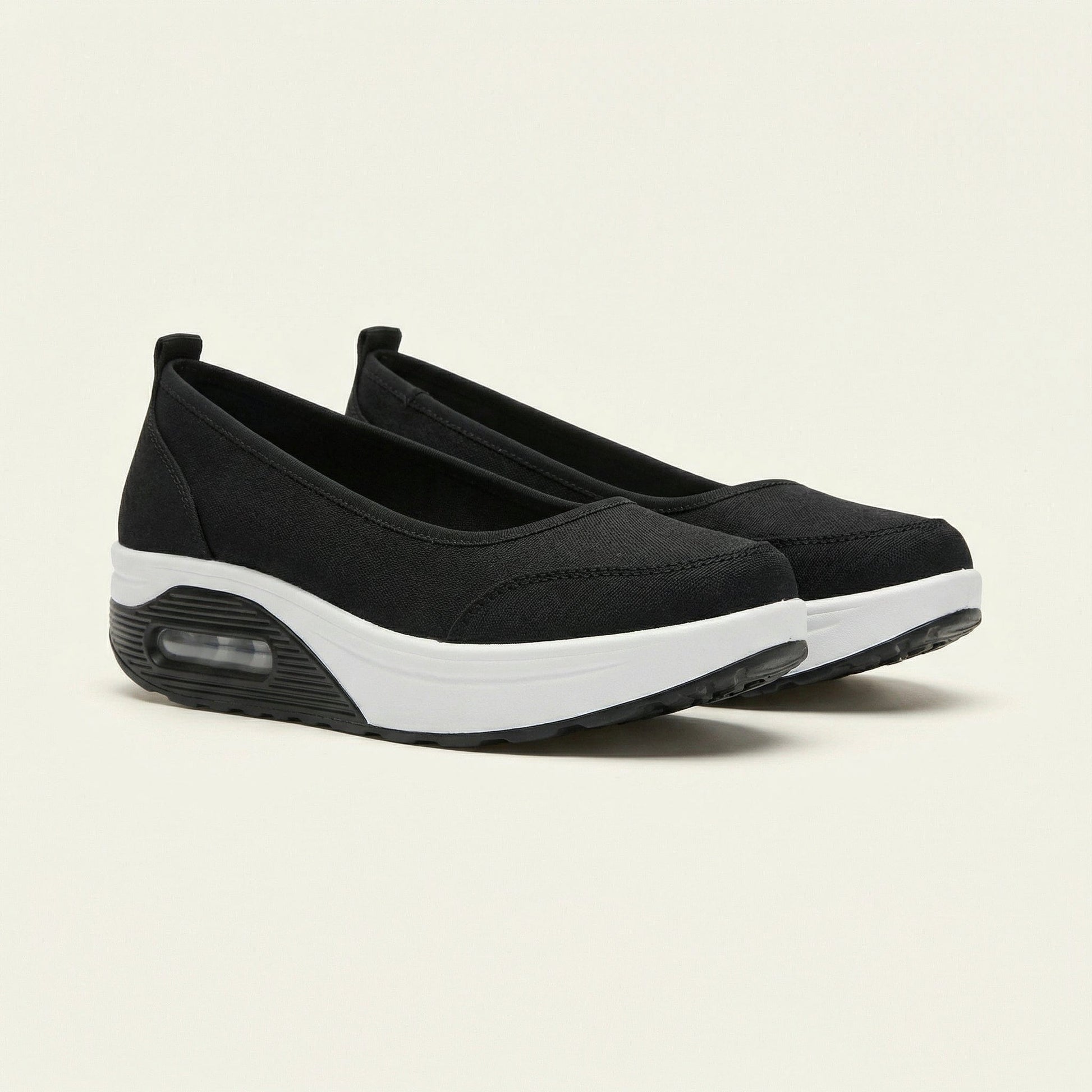 Mocassin Femme Compensé avec Bulle d'Air