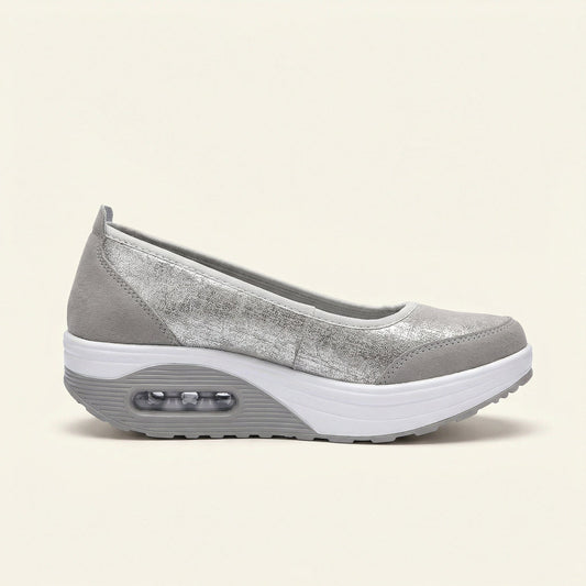 Mocassin Femme Compensé avec Bulle d'Air