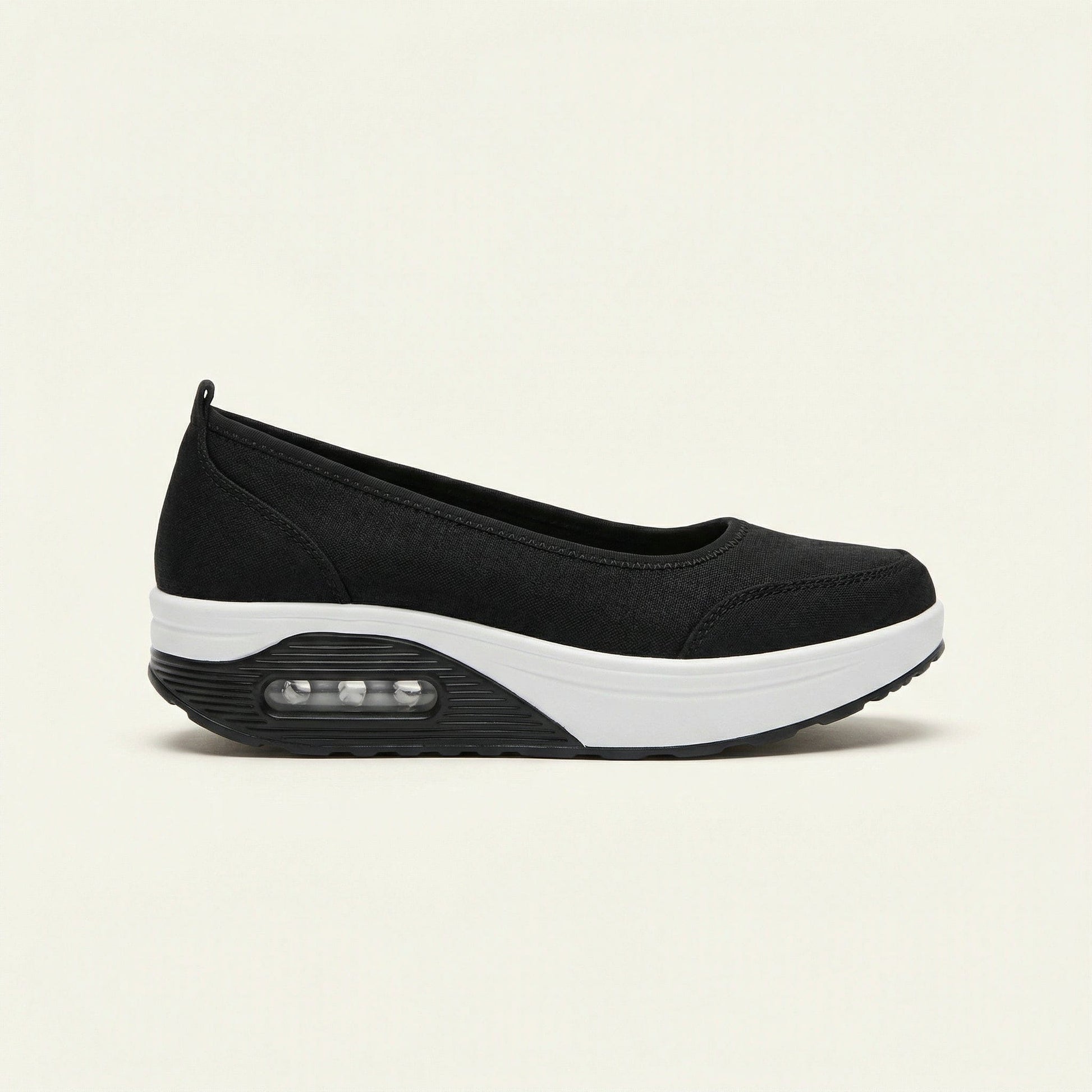 Mocassin Femme Compensé avec Bulle d'Air