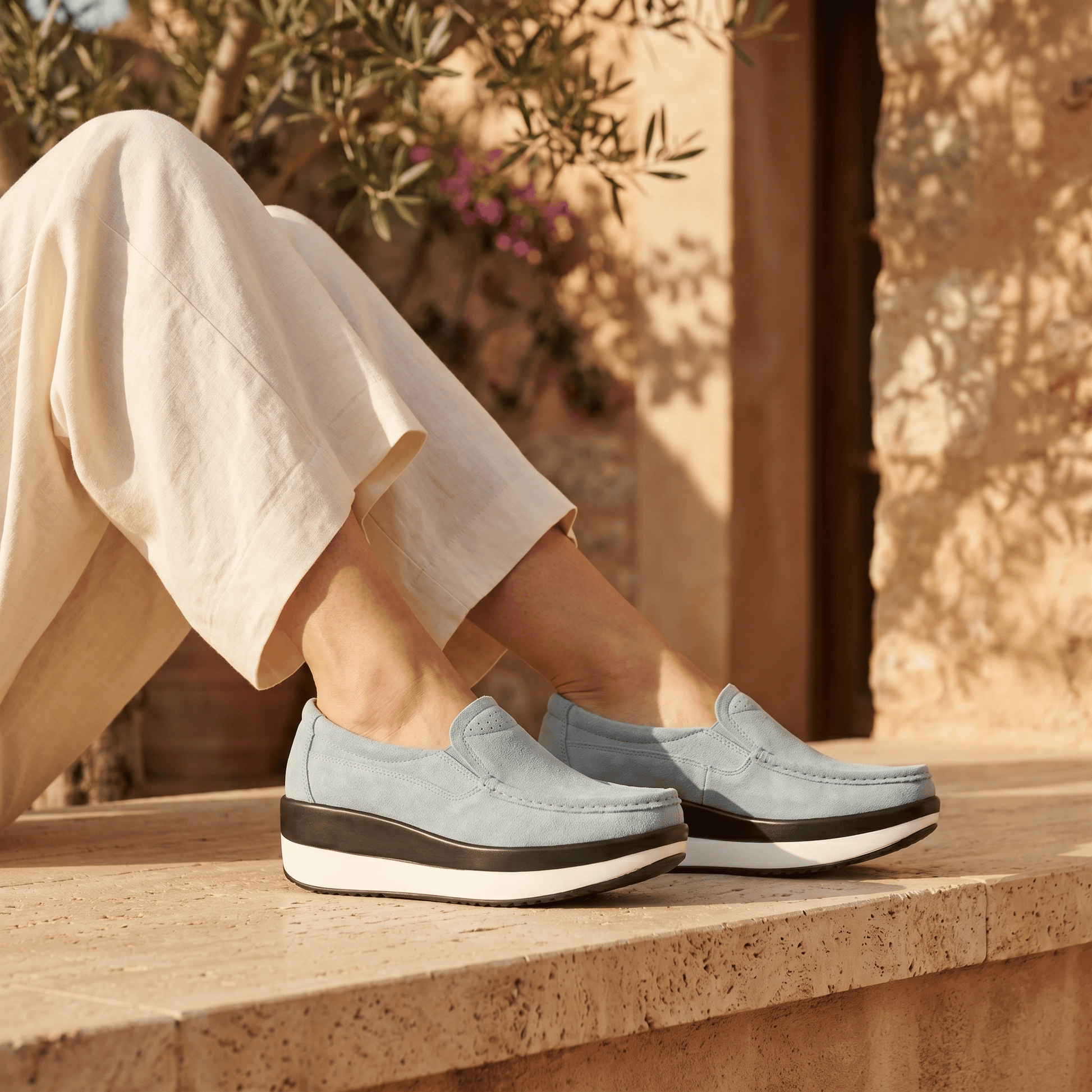 Mocassin Femme Compensé Confort