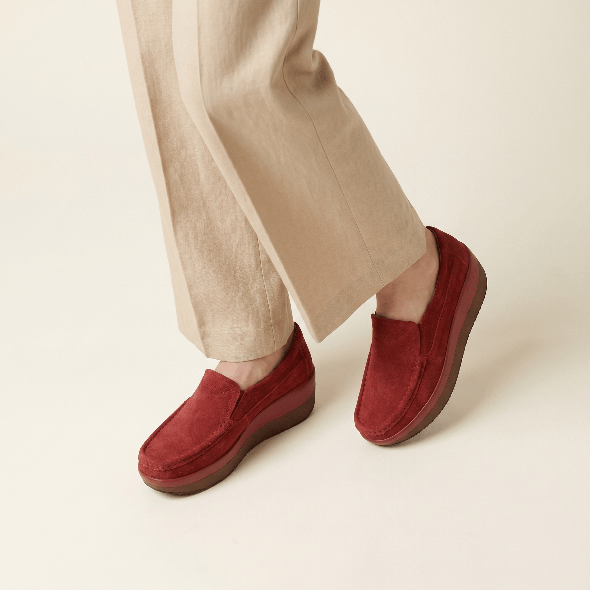 Mocassin Femme Compensé Confort