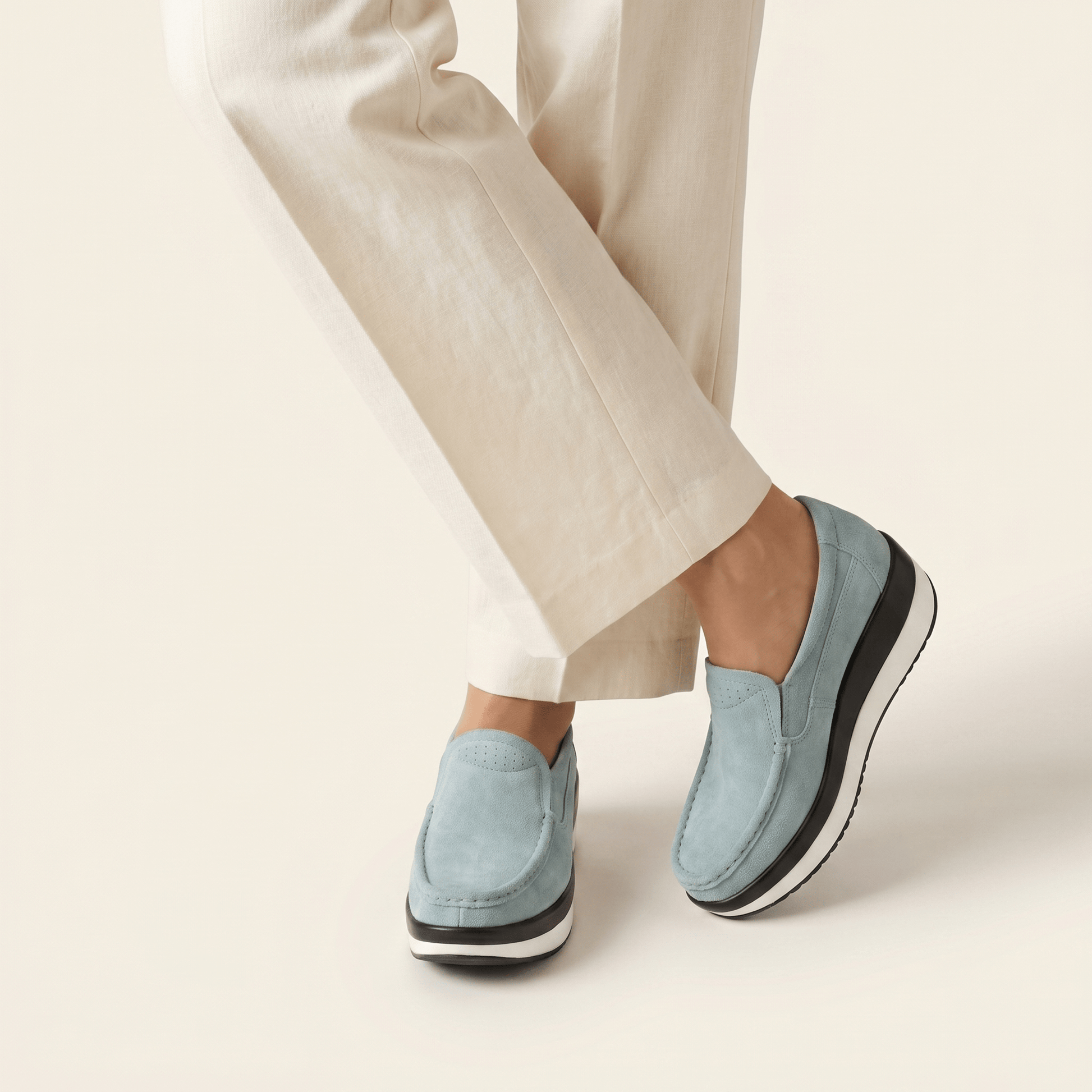Mocassin Femme Compensé Confort