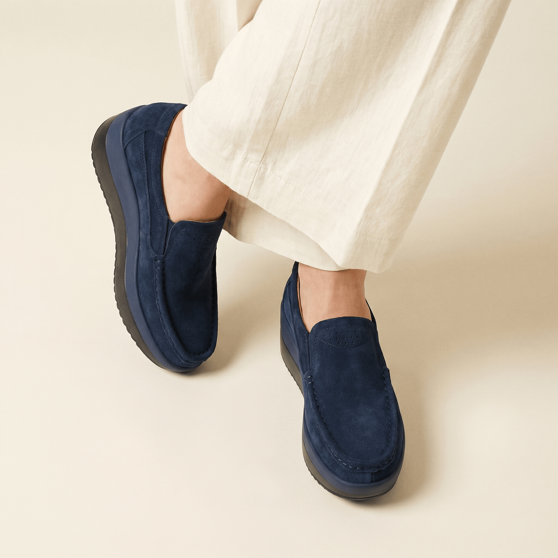 Mocassin Femme Compensé Confort