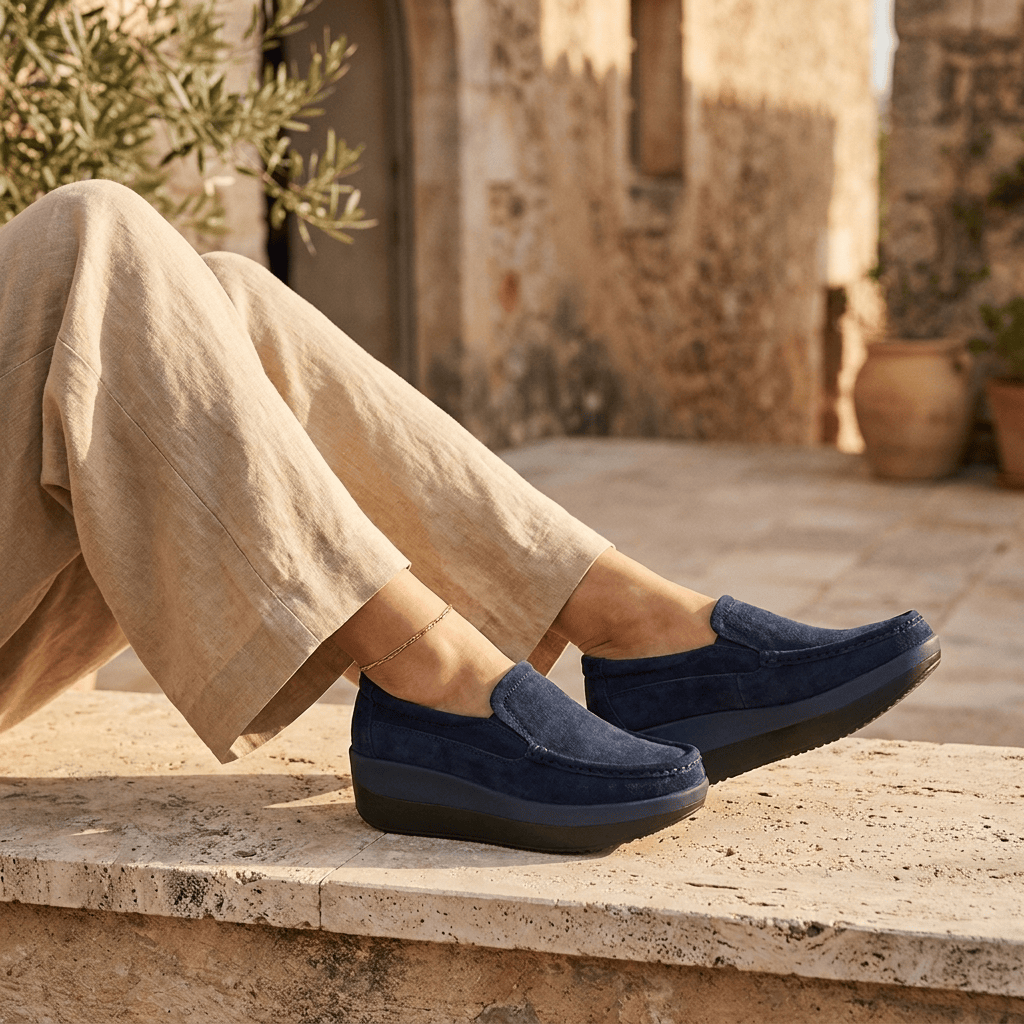 Mocassin Femme Compensé Confort