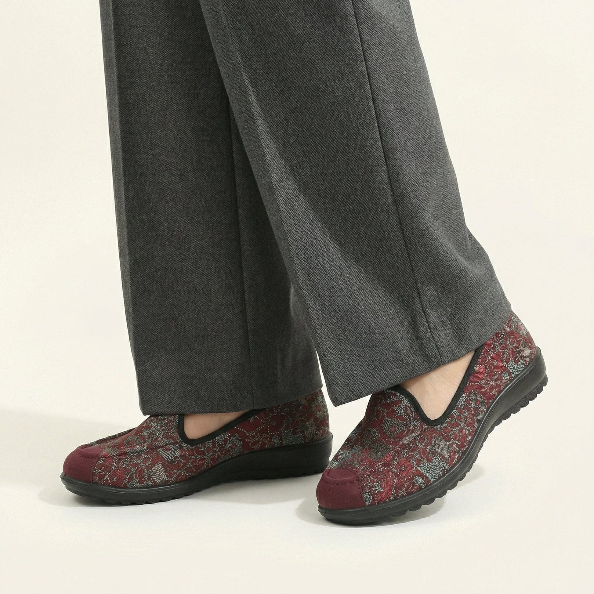 Mocassin Femme Confort en Tissu