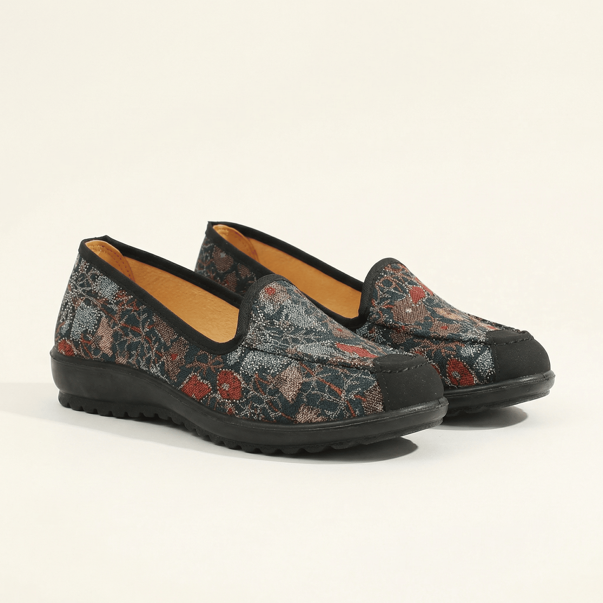 Mocassin Femme Confort en Tissu