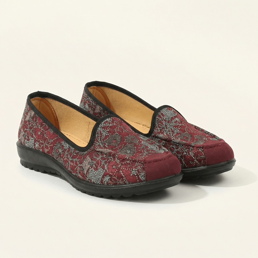 Mocassin Femme Confort en Tissu