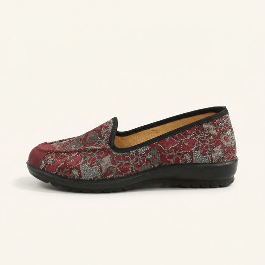 Mocassin Femme Confort en Tissu