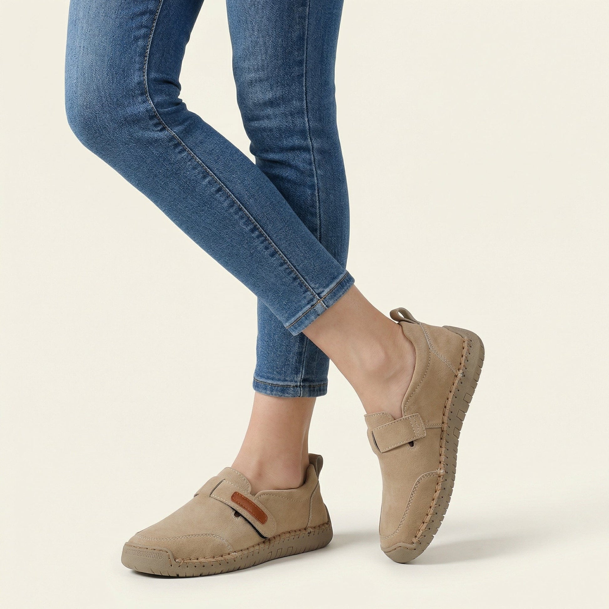 Mocassin Homme Penny Loafer avec Talon en Cuir Velours