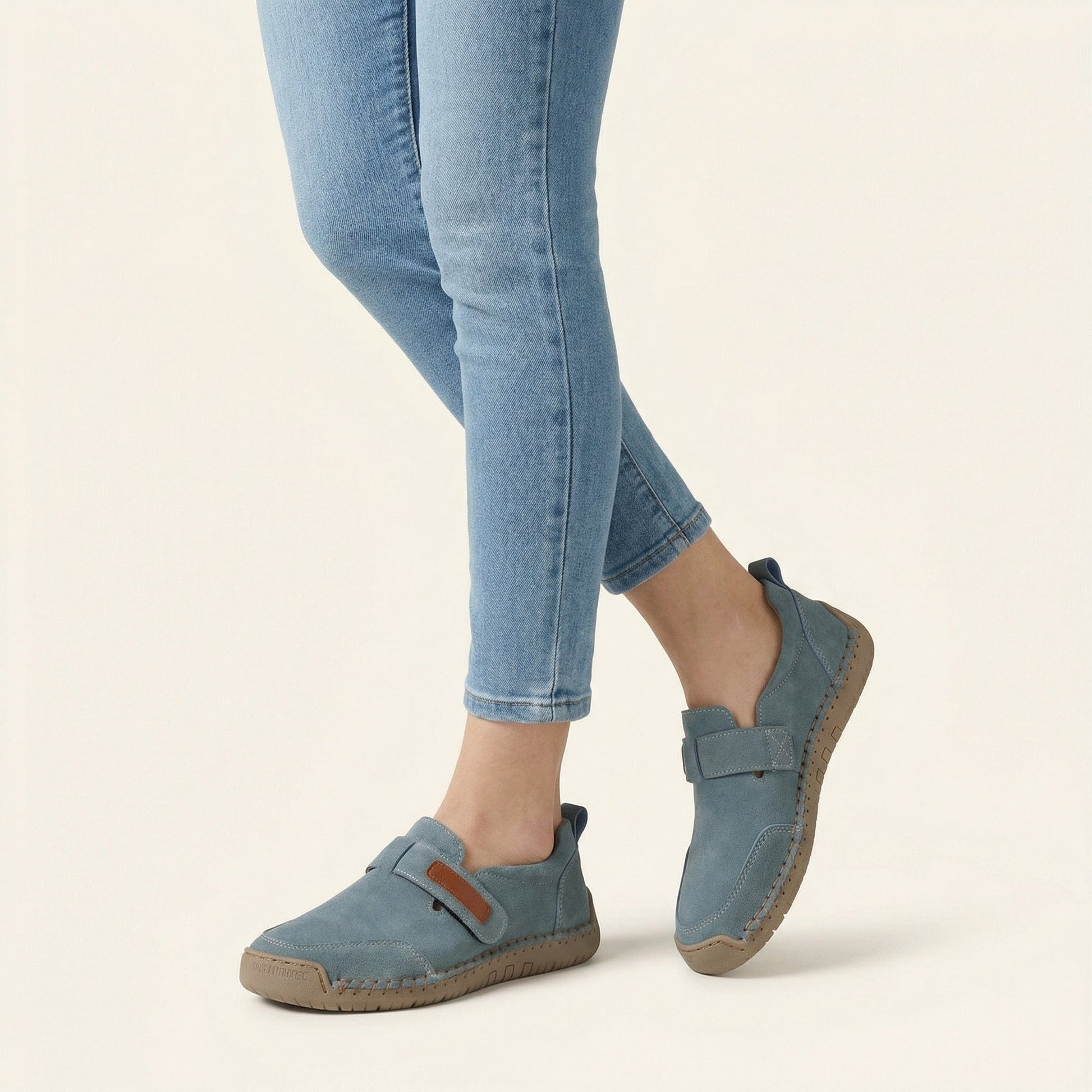 Mocassin Homme Penny Loafer avec Talon en Cuir Velours