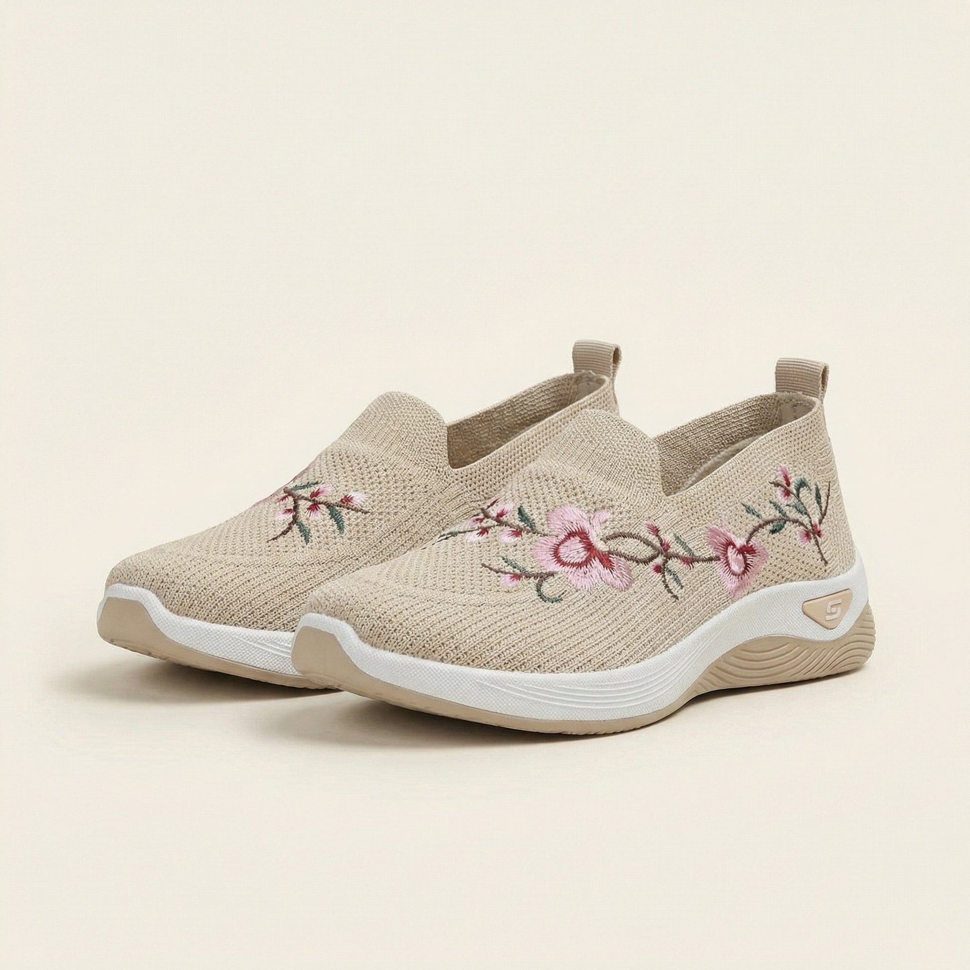 Mocassin Femme en Tissu Imprimé Floral