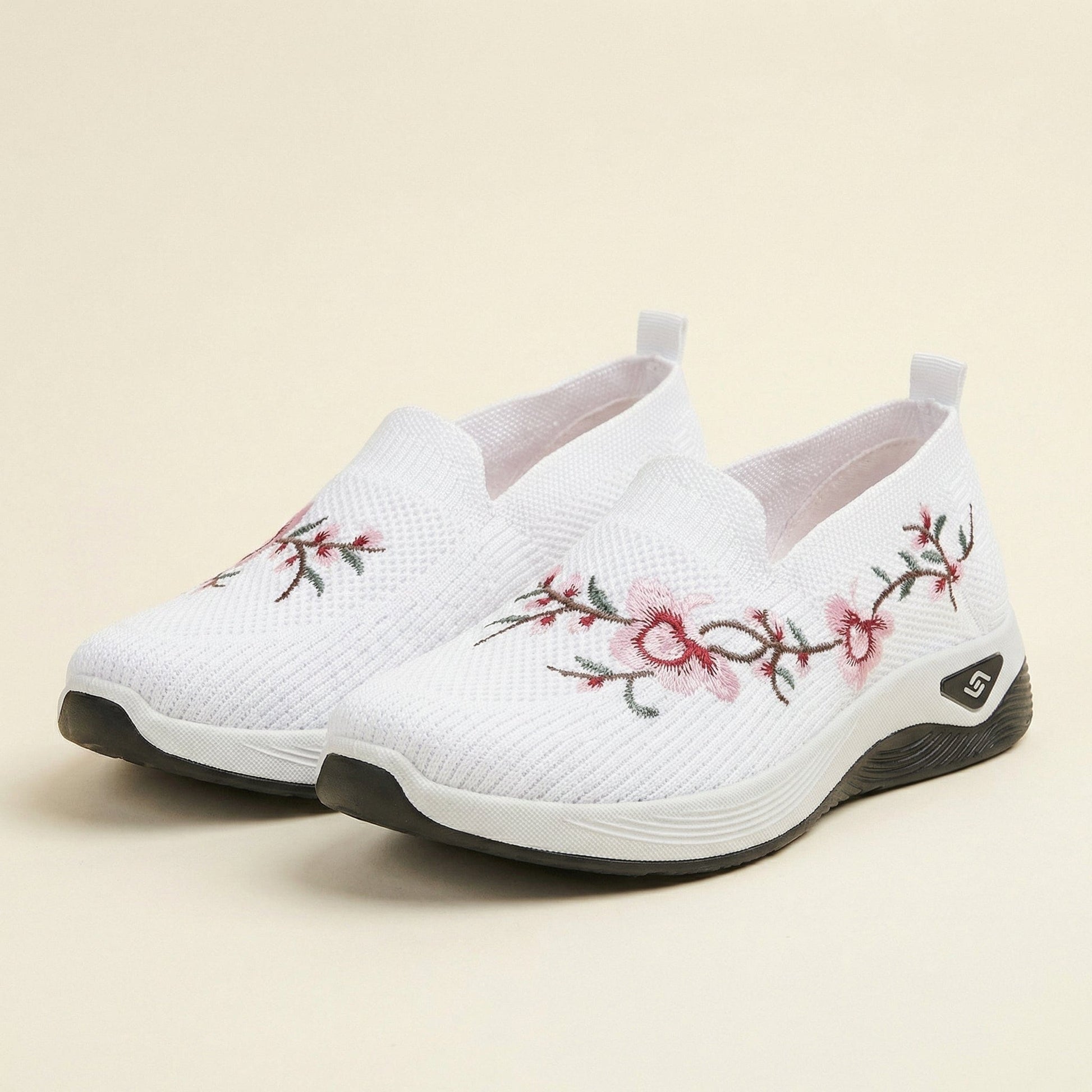 Mocassin Femme en Tissu Imprimé Floral