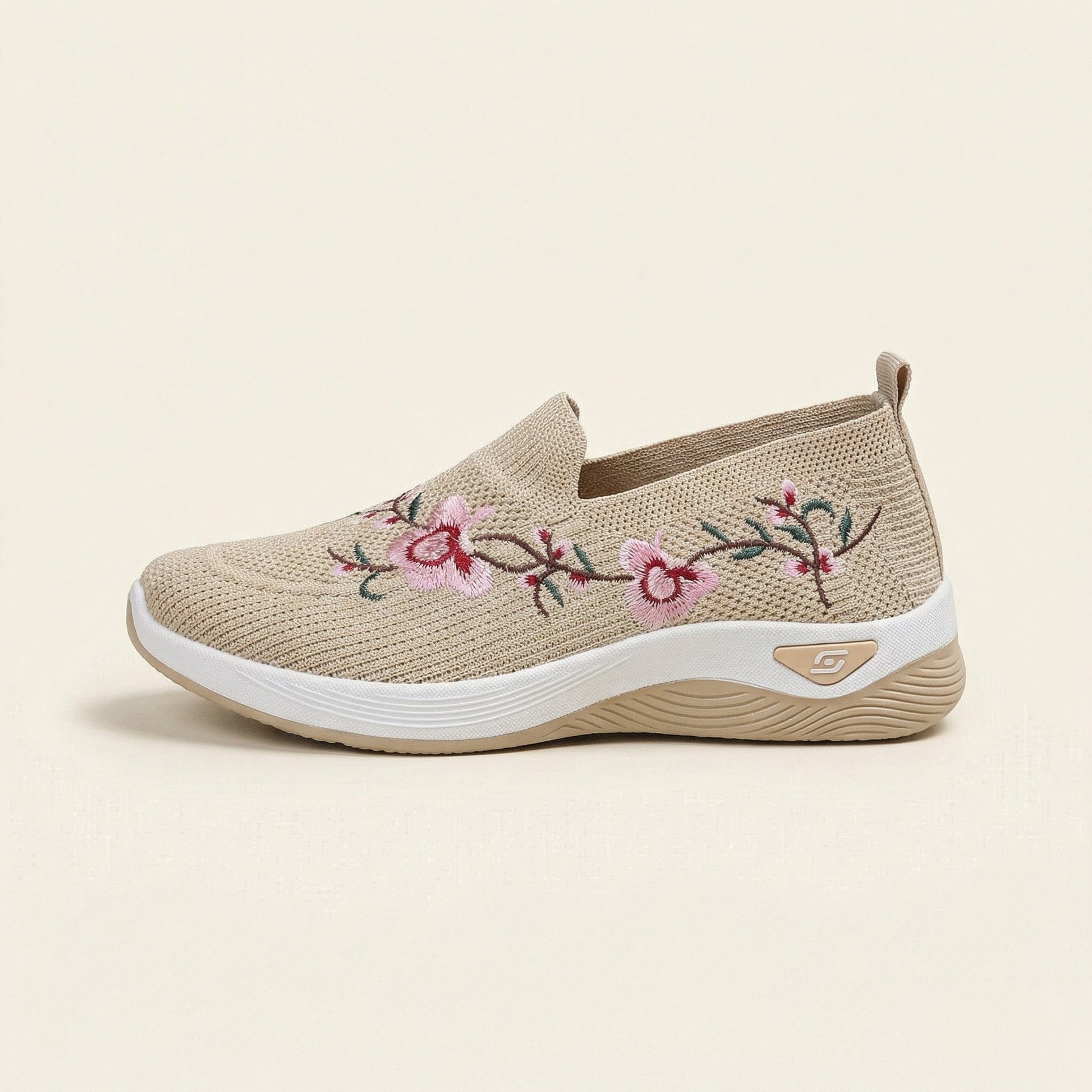 Mocassin Femme en Tissu Imprimé Floral