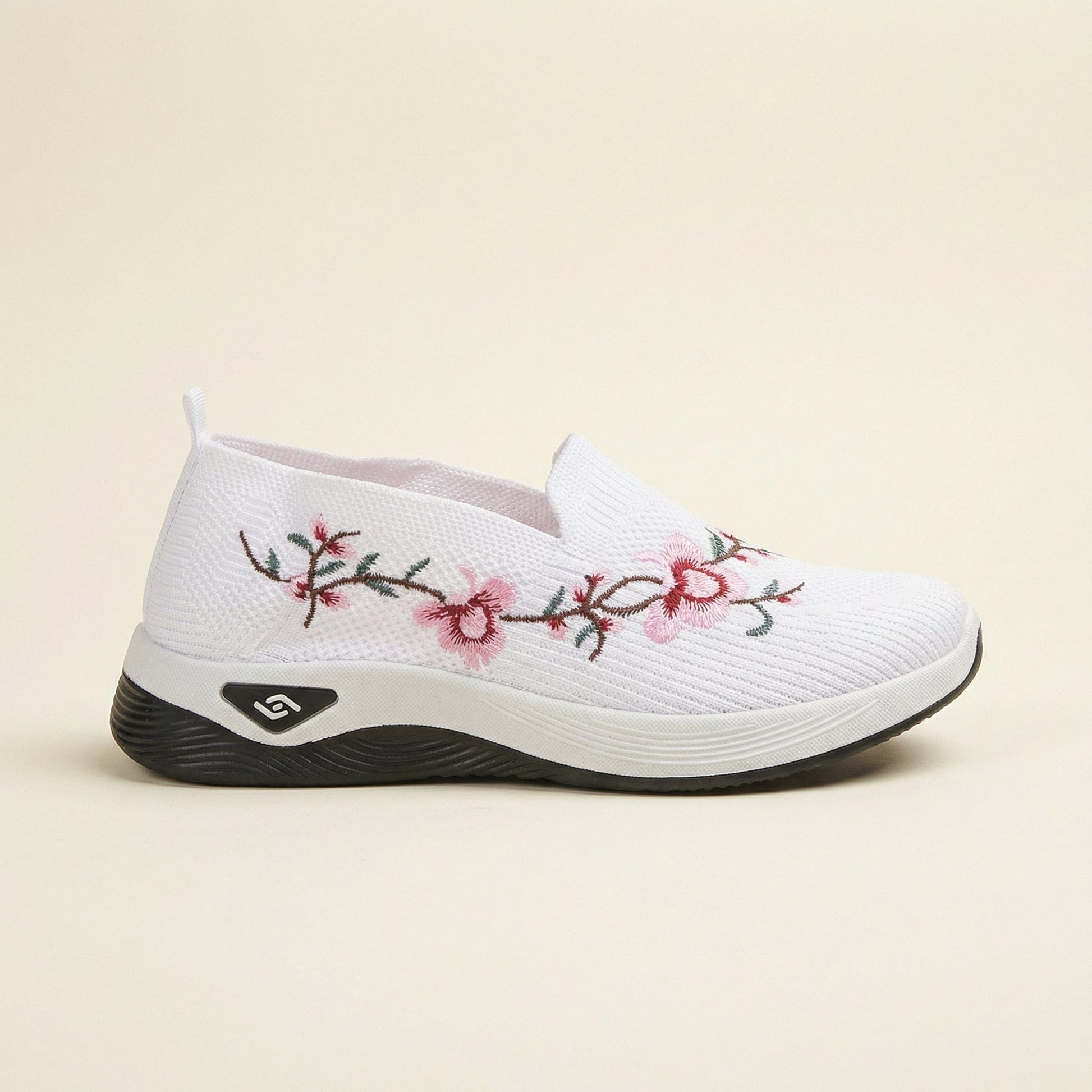 Mocassin Femme en Tissu Imprimé Floral