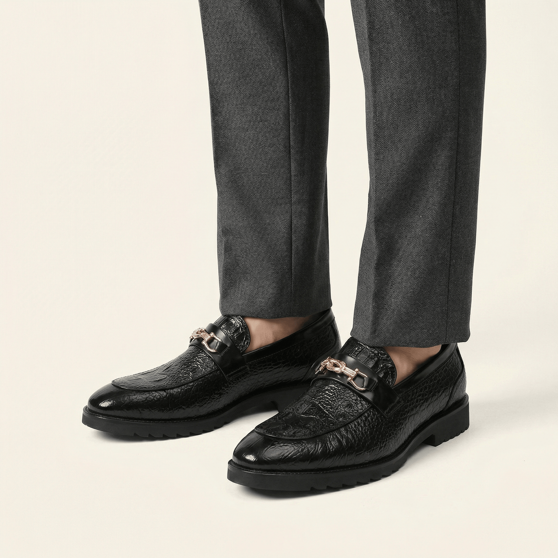 Mocassin Homme à Mors à Semelle Épaisse