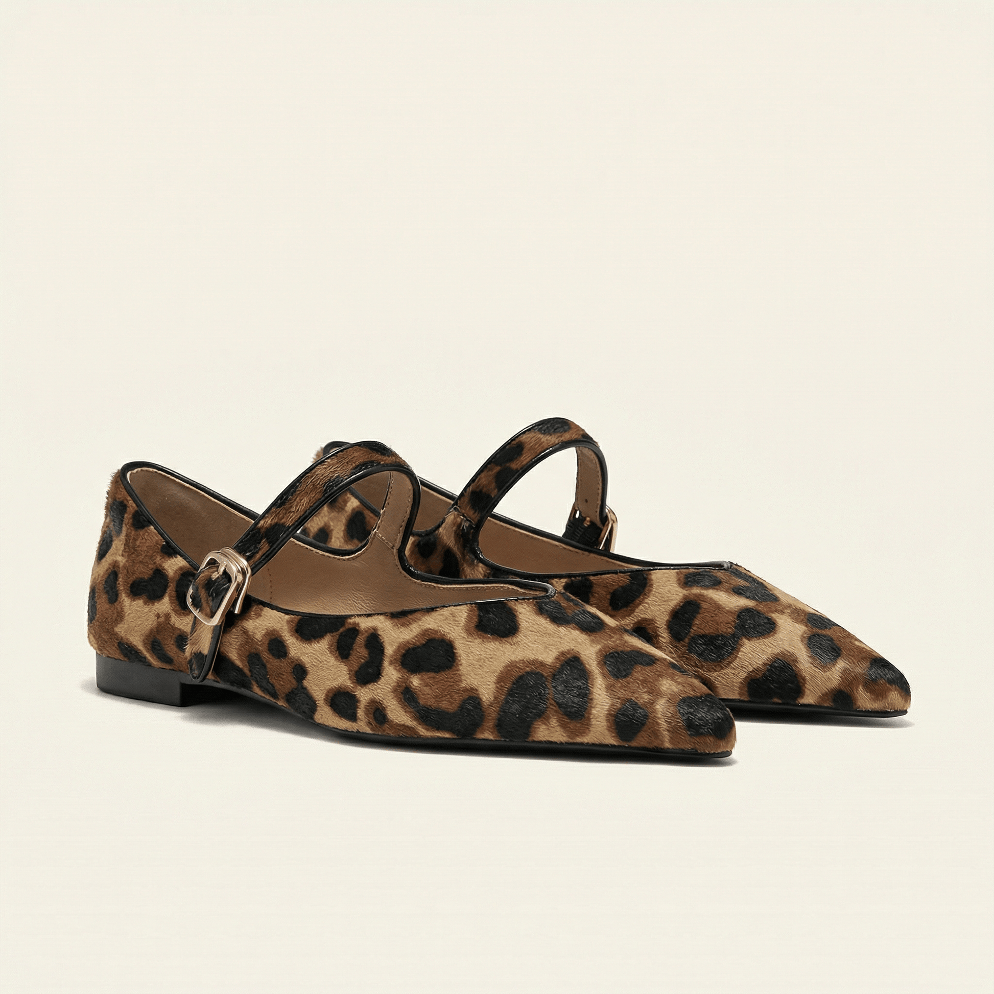 Mocassin Femme Léopard Mary Jane