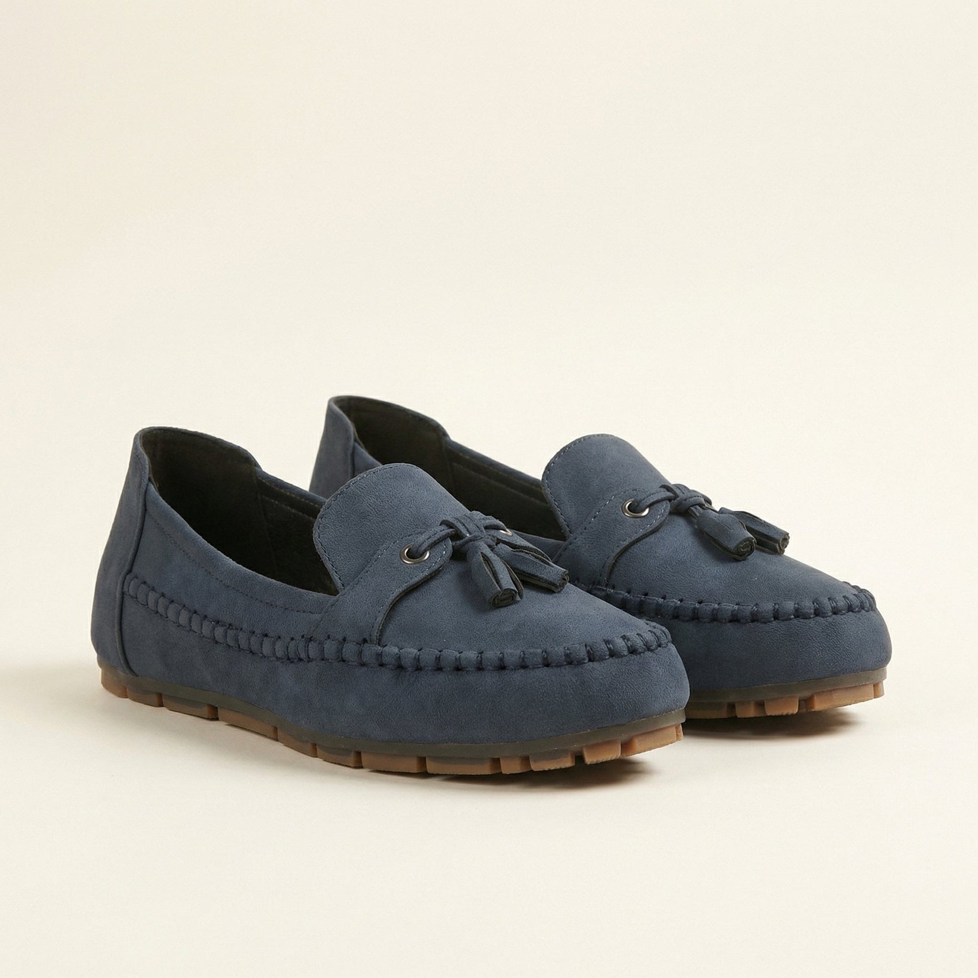 Mocassin Femme Plat à Pampilles