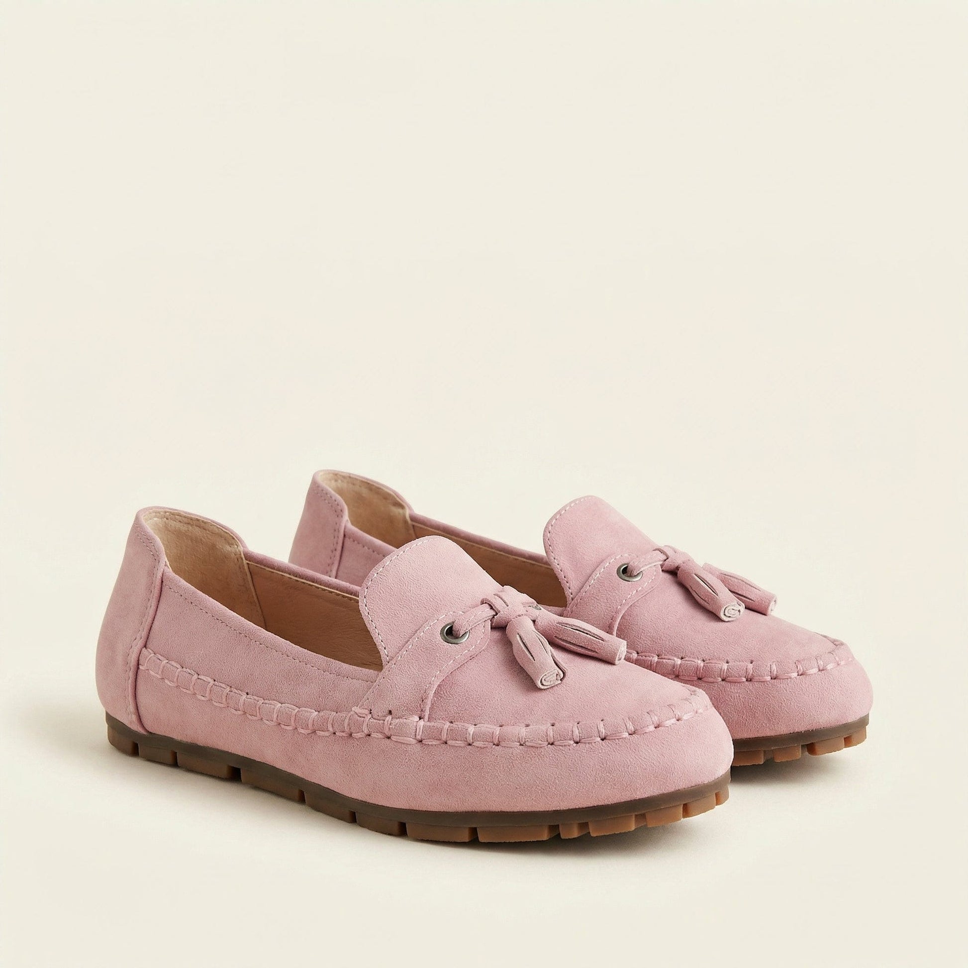 Mocassin Femme Plat à Pampilles