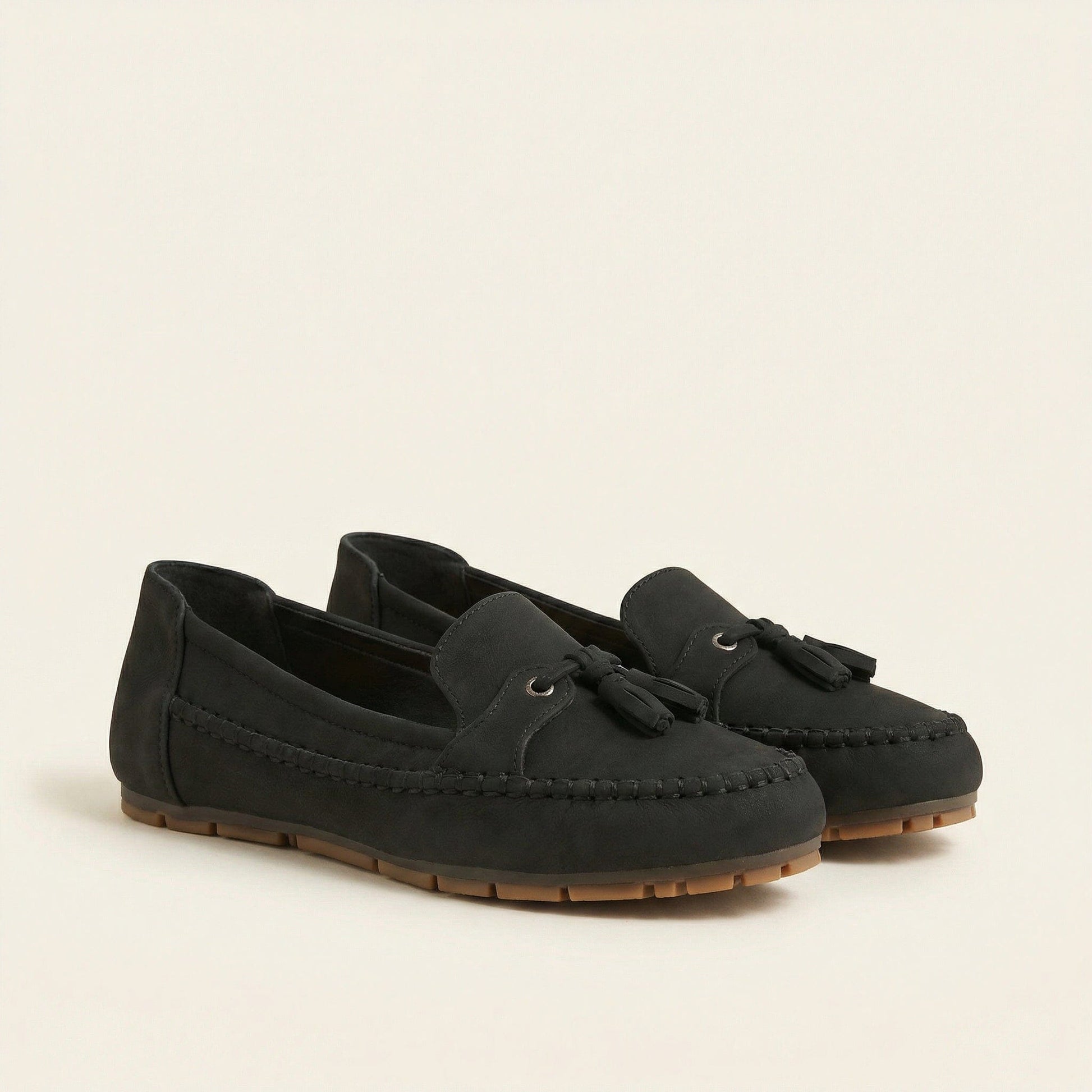 Mocassin Femme Plat à Pampilles