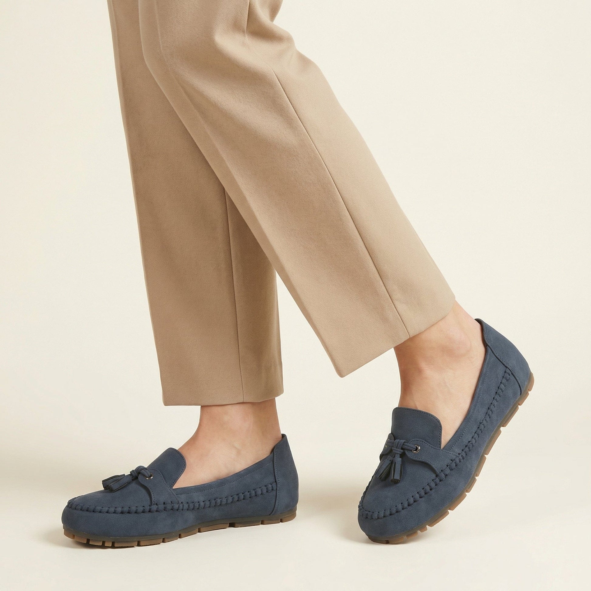 Mocassin Femme Plat à Pampilles