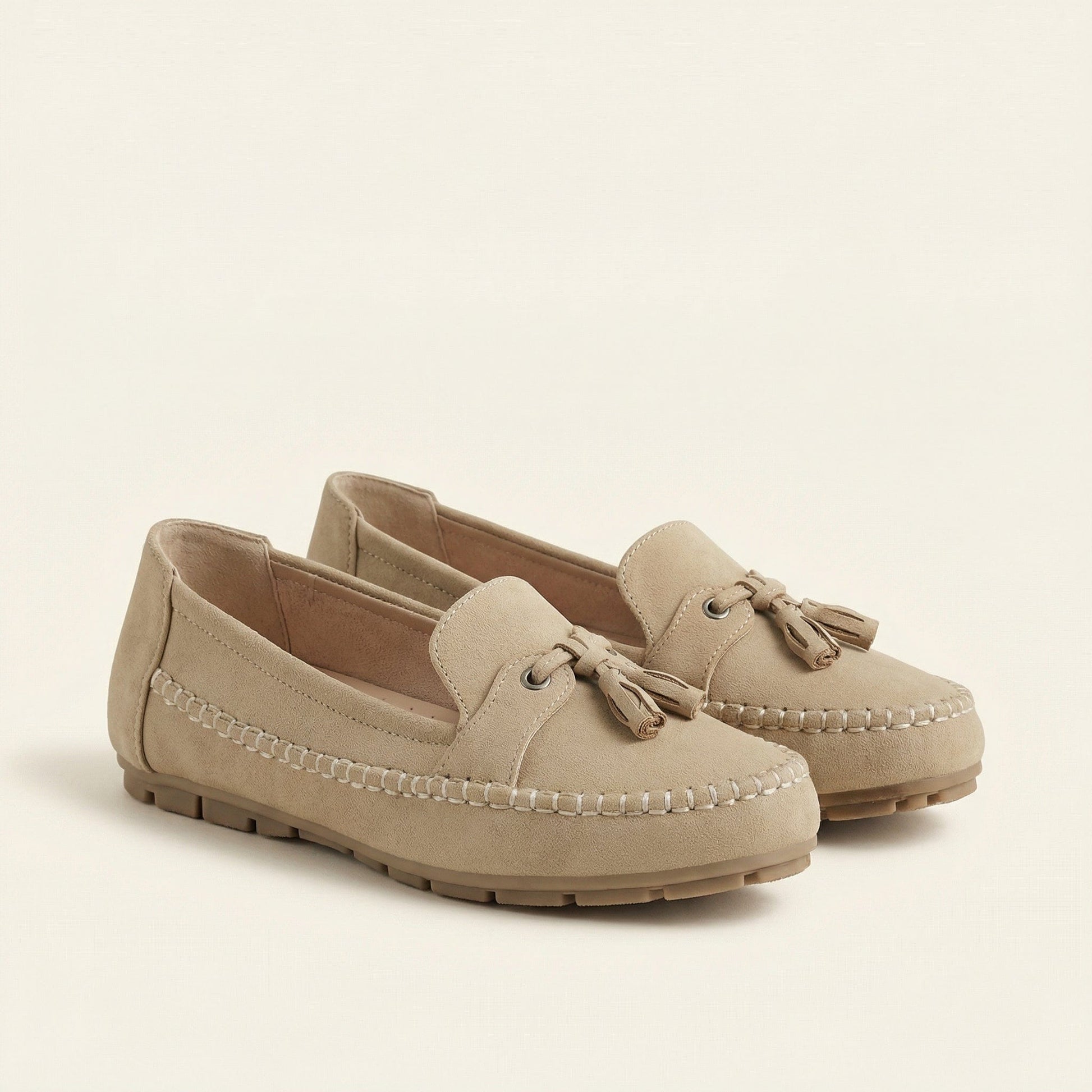 Mocassin Femme Plat à Pampilles