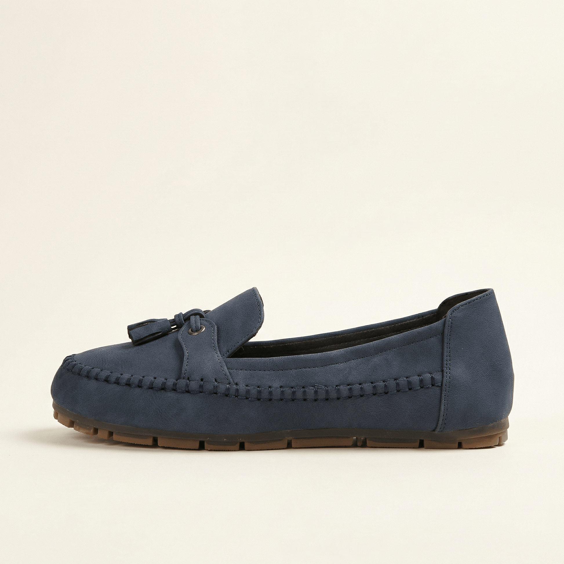 Mocassin Femme Plat à Pampilles