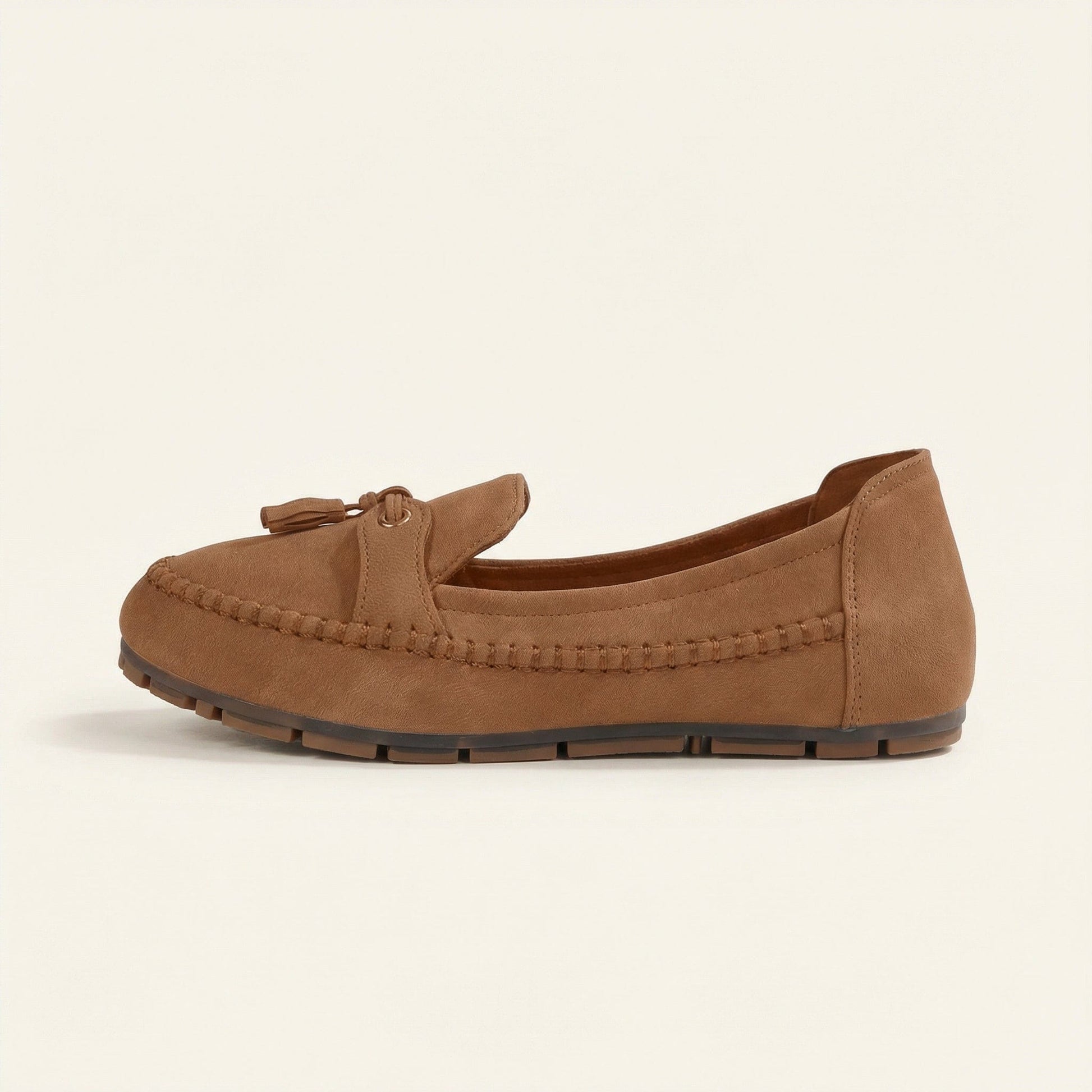 Mocassin Femme Plat à Pampilles