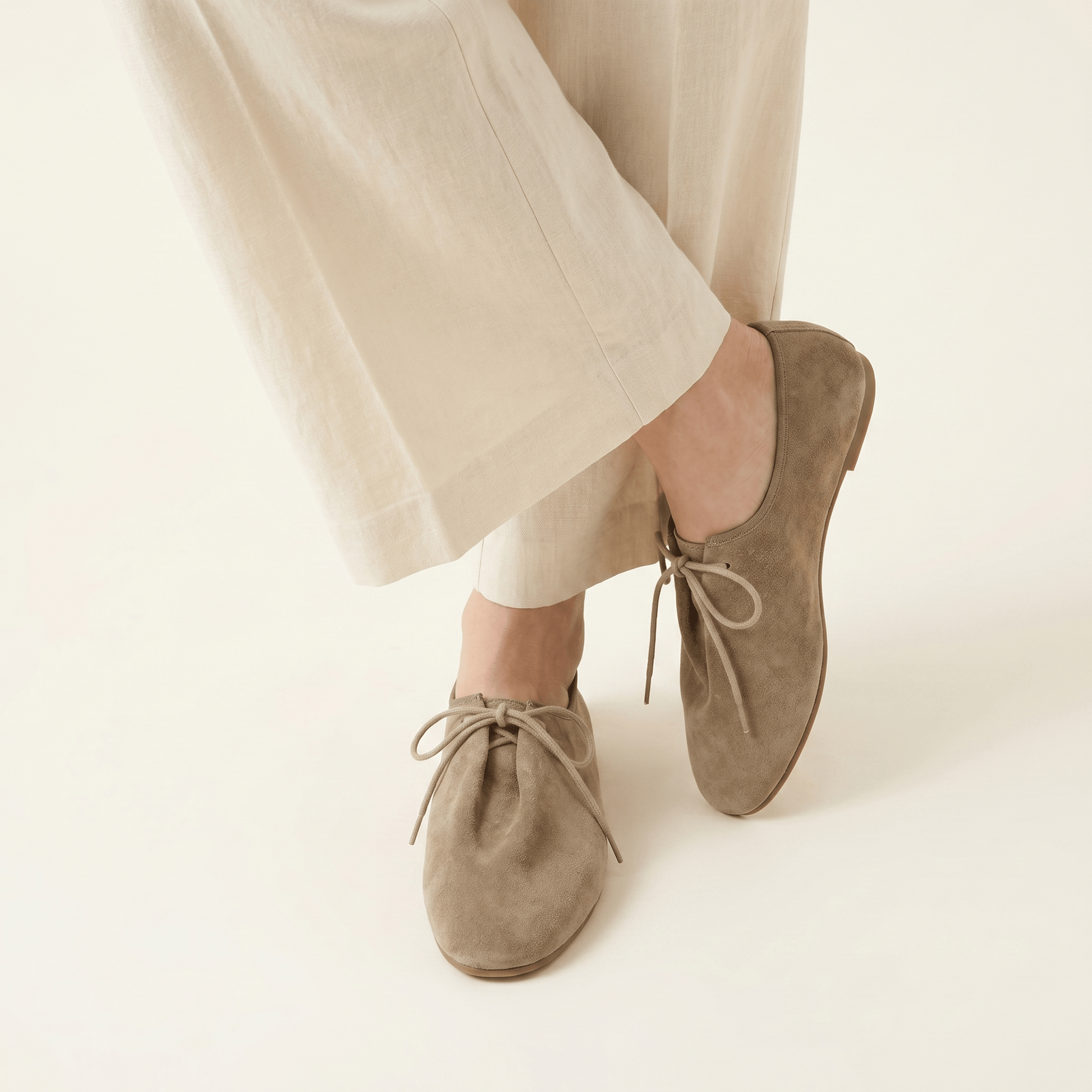 Mocassin Femme Souple à Lacets