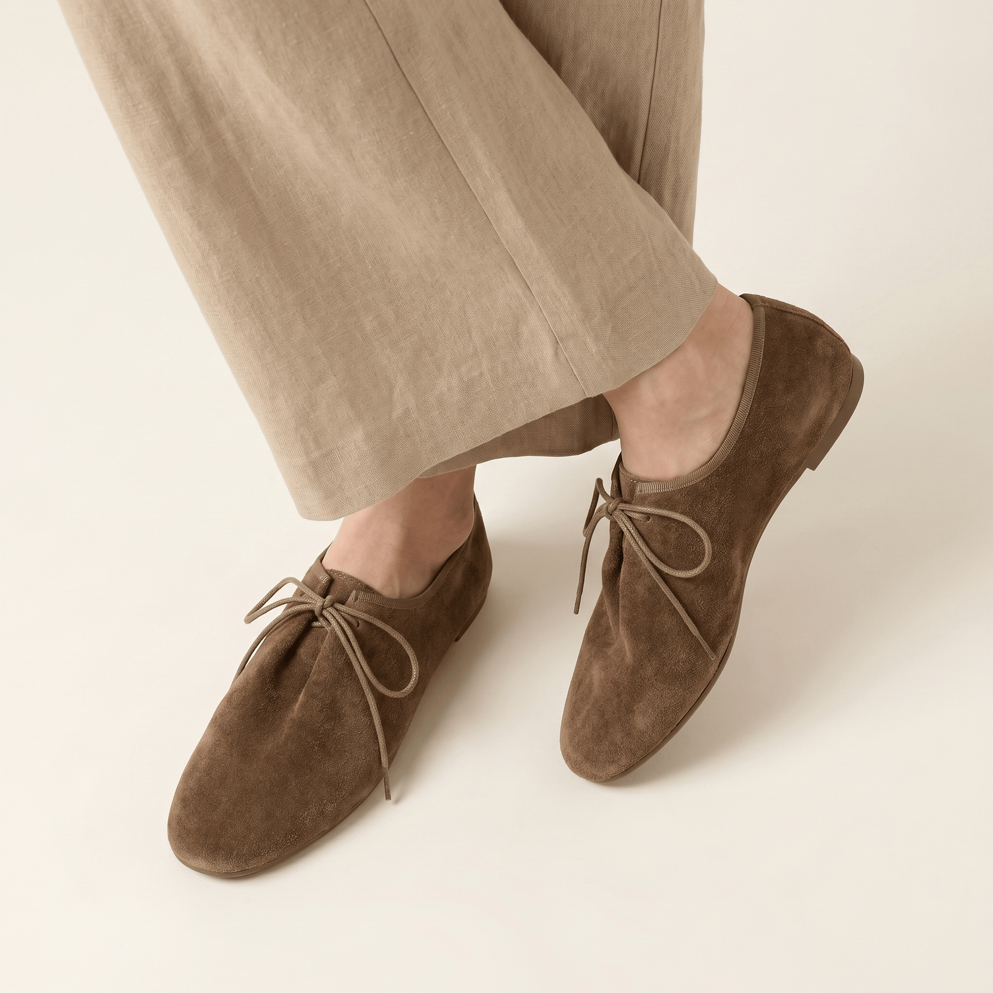 Mocassin Femme Souple à Lacets