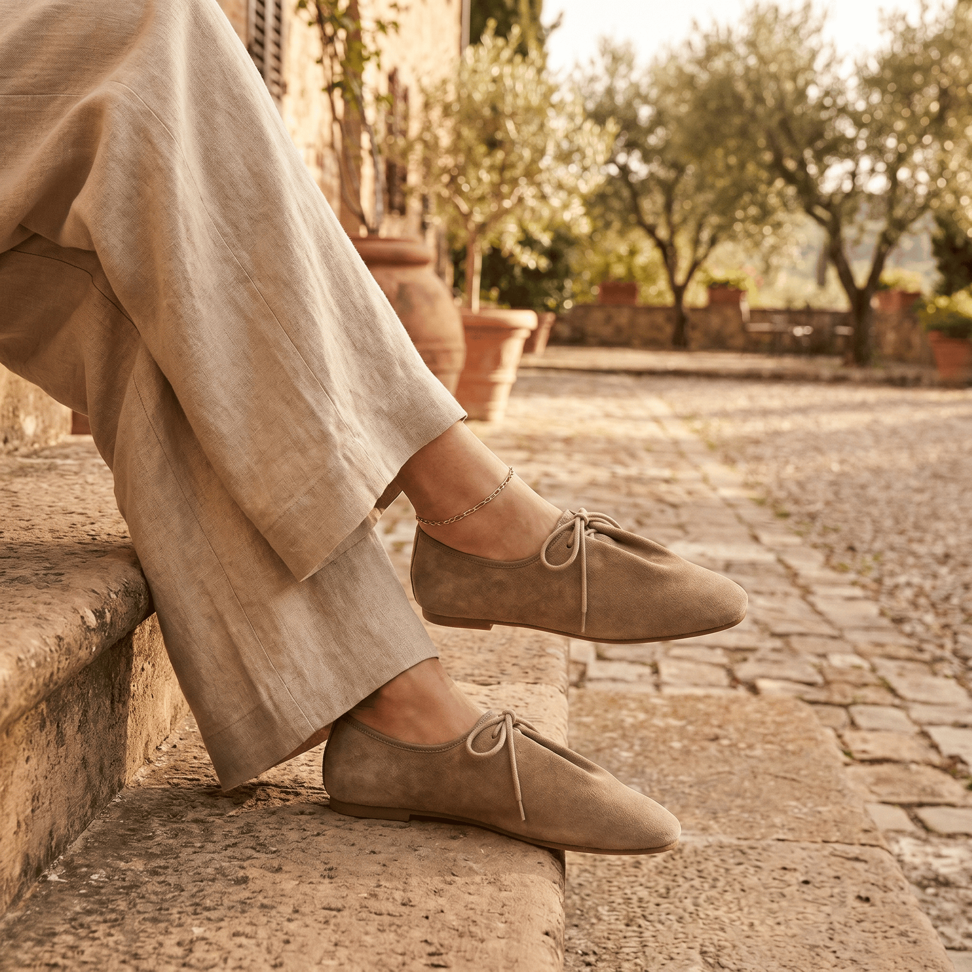 Mocassin Femme Souple à Lacets