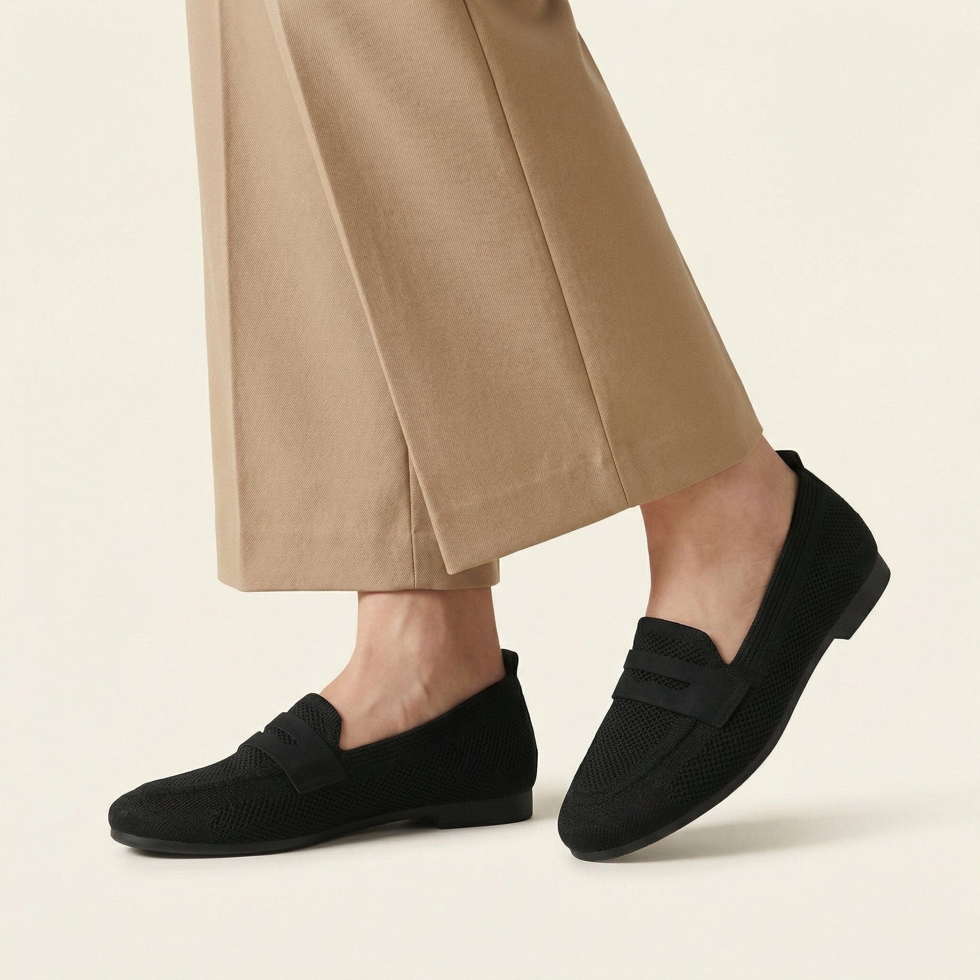 Mocassin Femme Tissu Style Penny Loafer