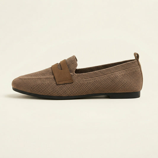 Mocassin Femme Tissu Style Penny Loafer