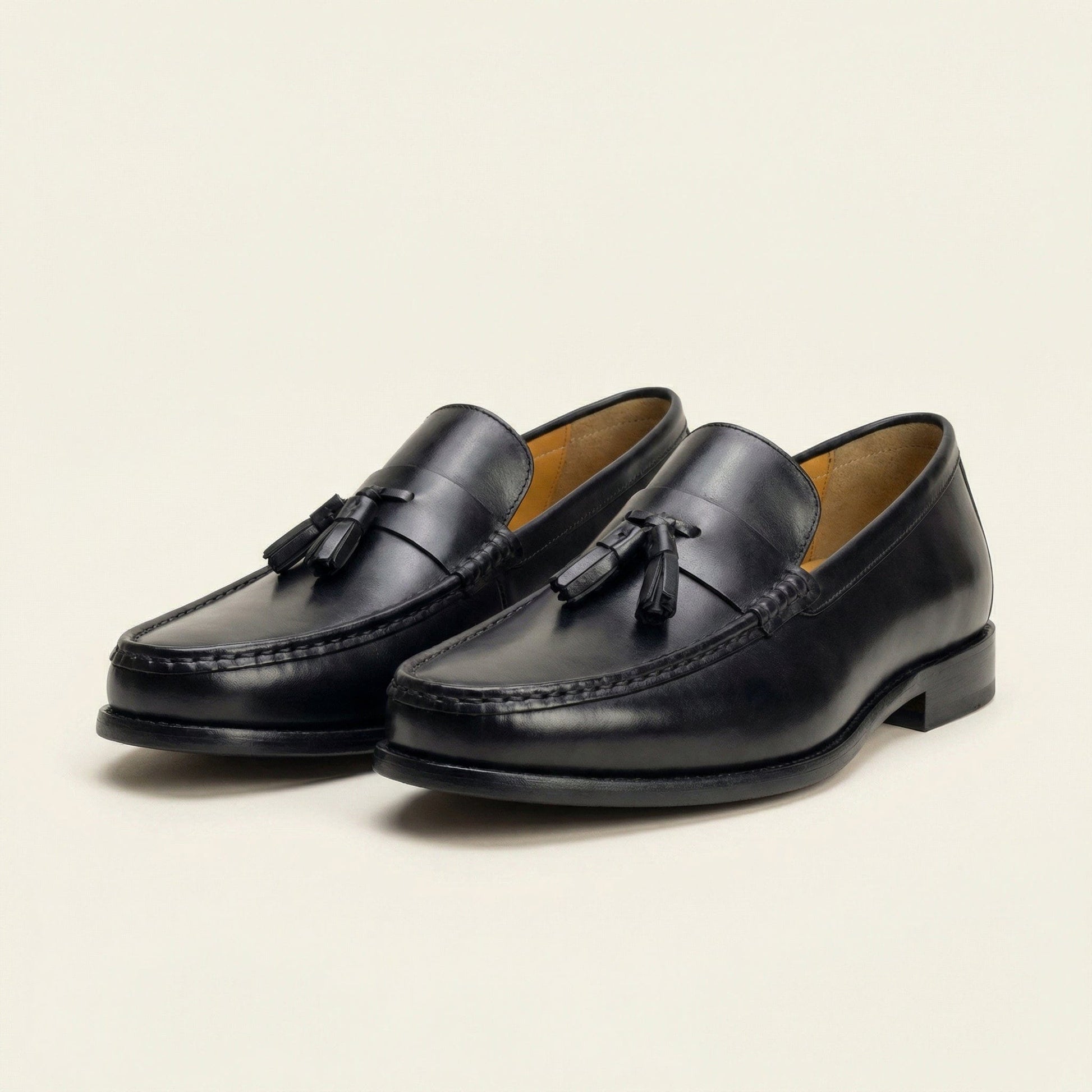 Mocassin Habillé à Glands en Cuir Lisse