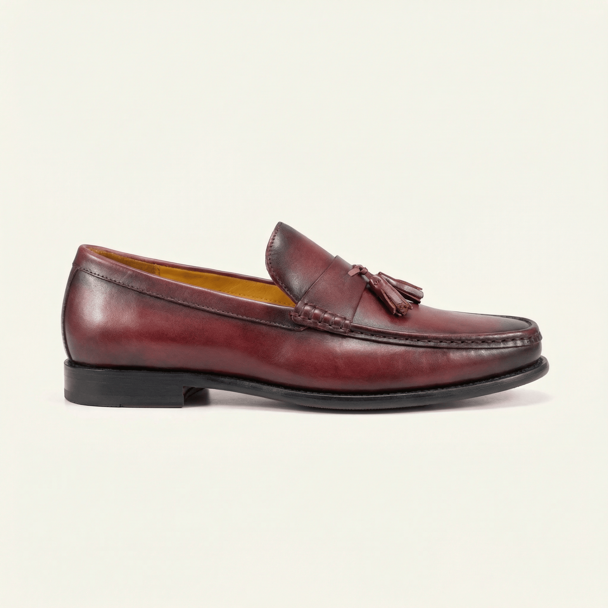 Mocassin Habillé à Glands en Cuir Lisse