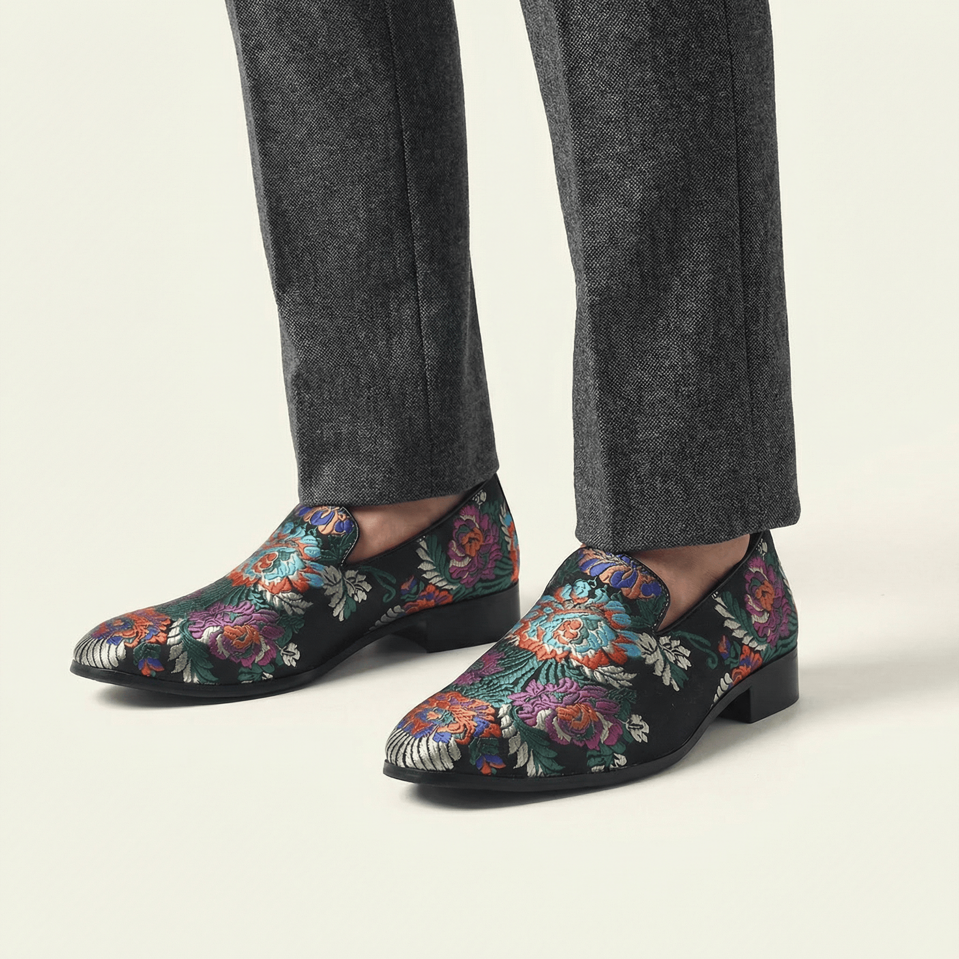 Mocassin Habillé à Imprimé Floral