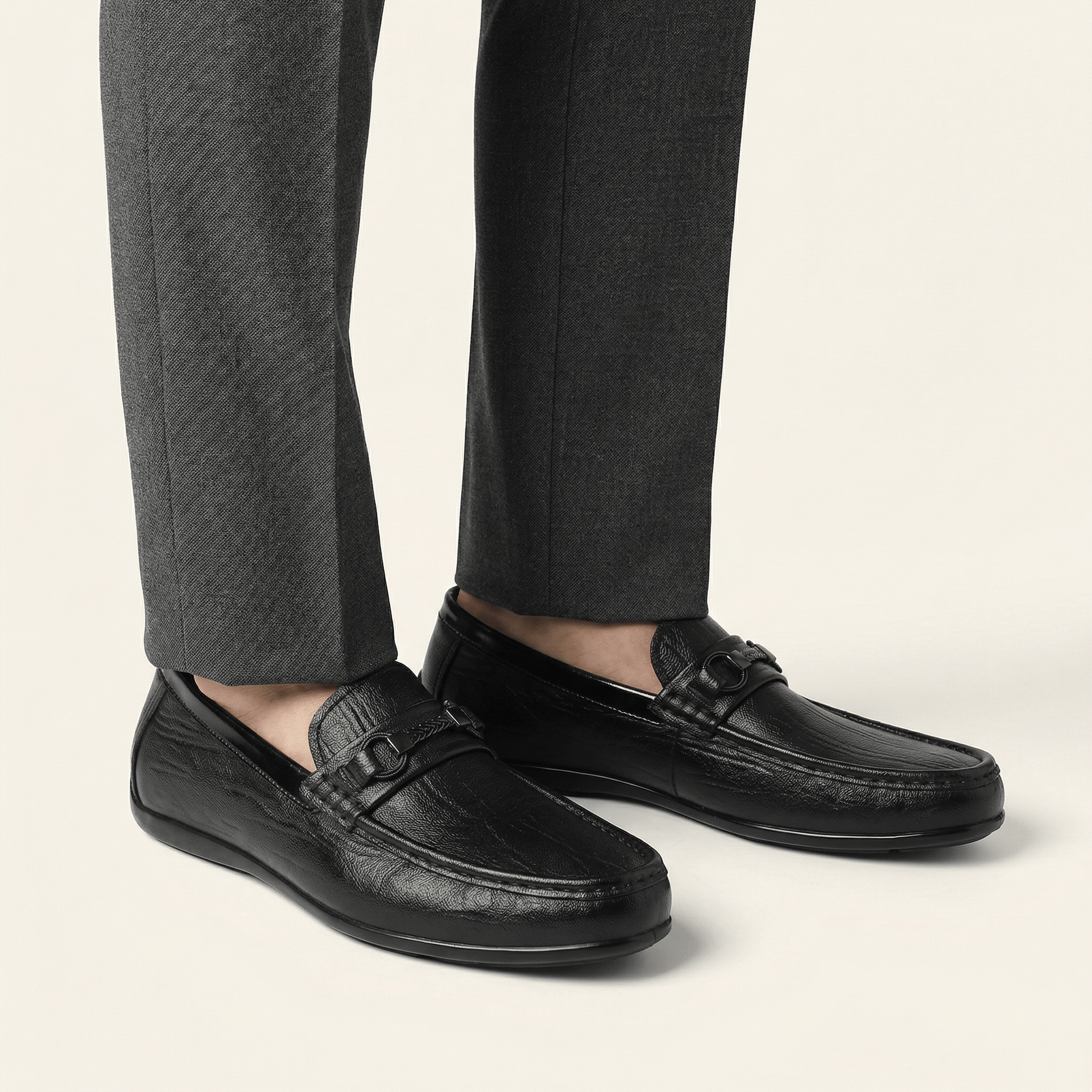 Mocassin Homme à Mors en Cuir