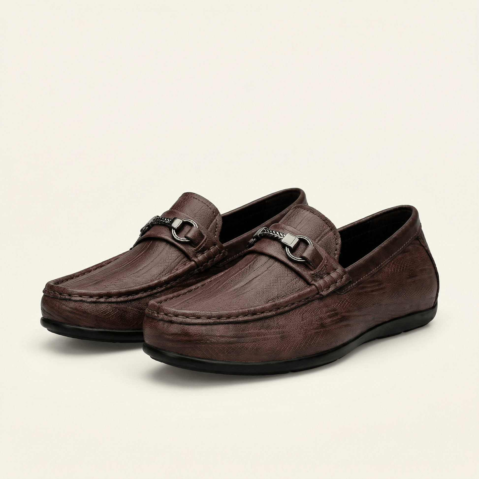 Mocassin Homme à Mors en Cuir