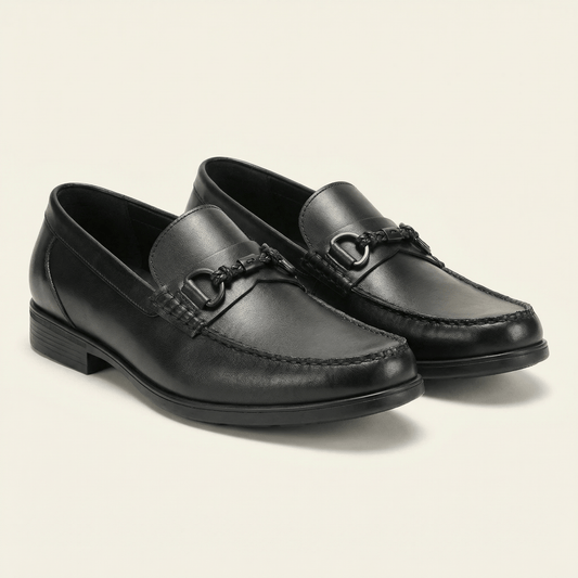 Mocassin Homme à Mors en Cuir Patiné