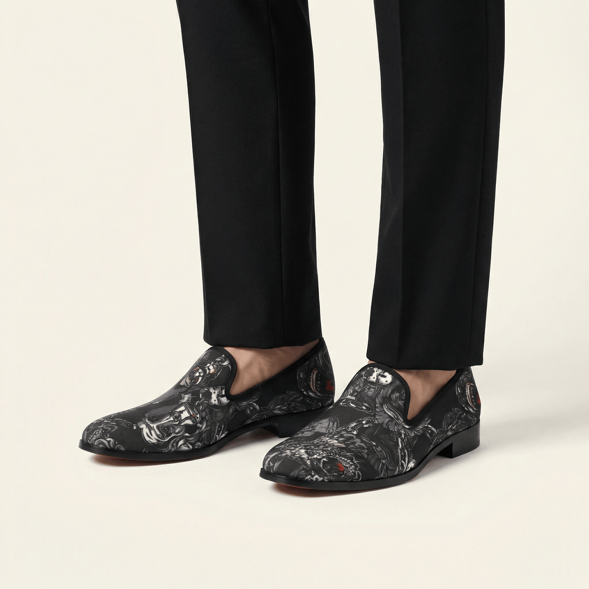 Mocassin Homme à Motif Artistique