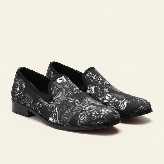 Mocassin Homme à Motif Artistique
