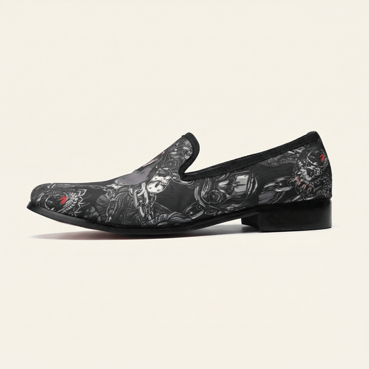 Mocassin Homme à Motif Artistique