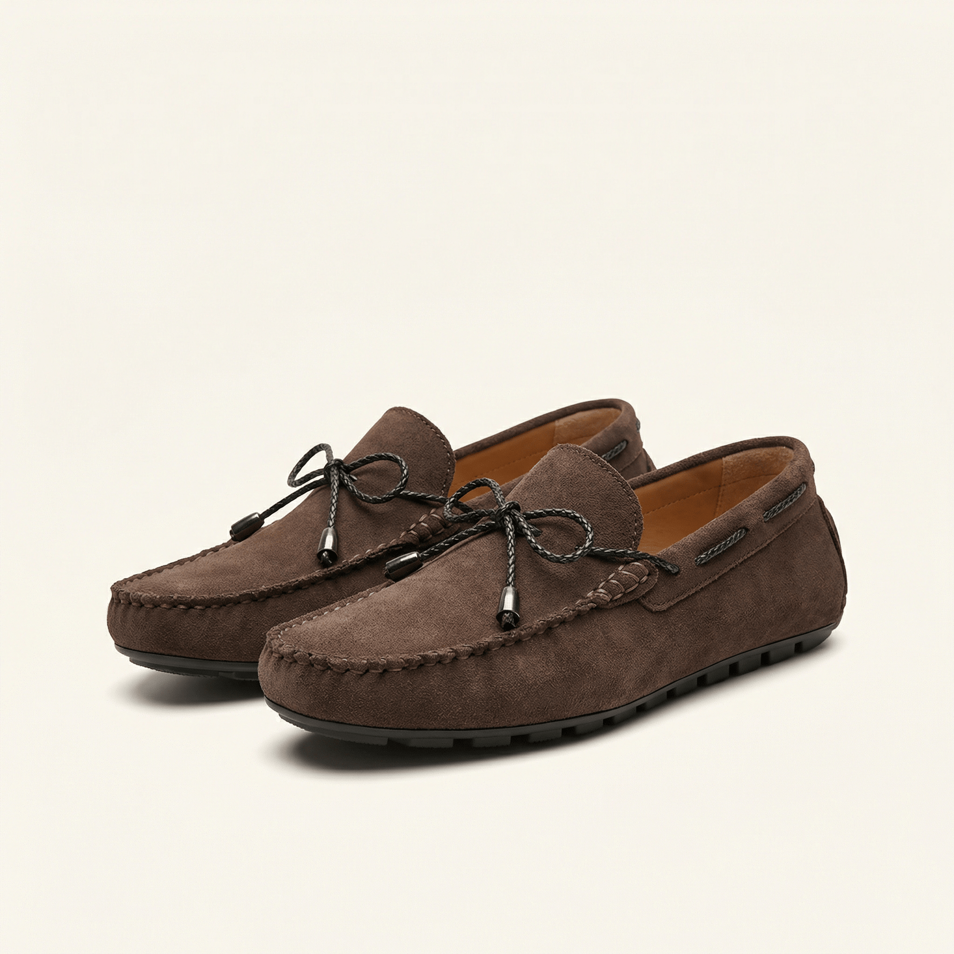 Mocassin Homme en Suédine avec Lacets
