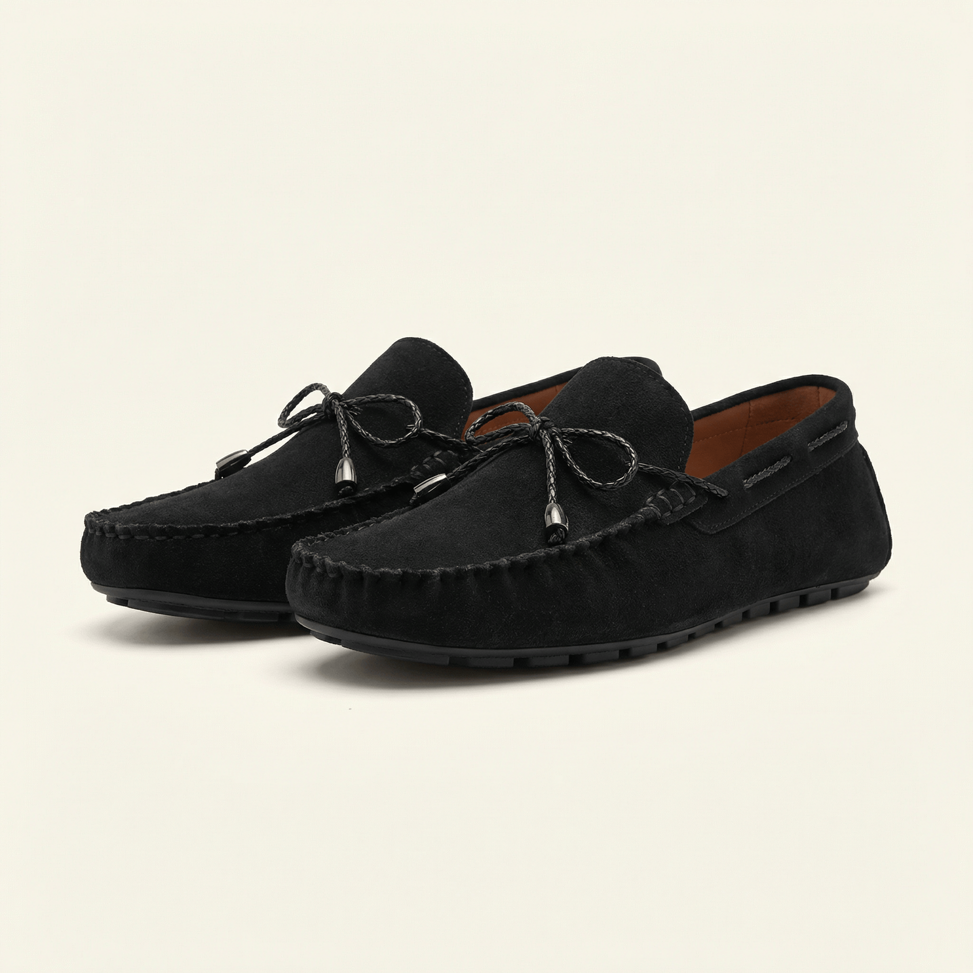 Mocassin Homme en Suédine avec Lacets
