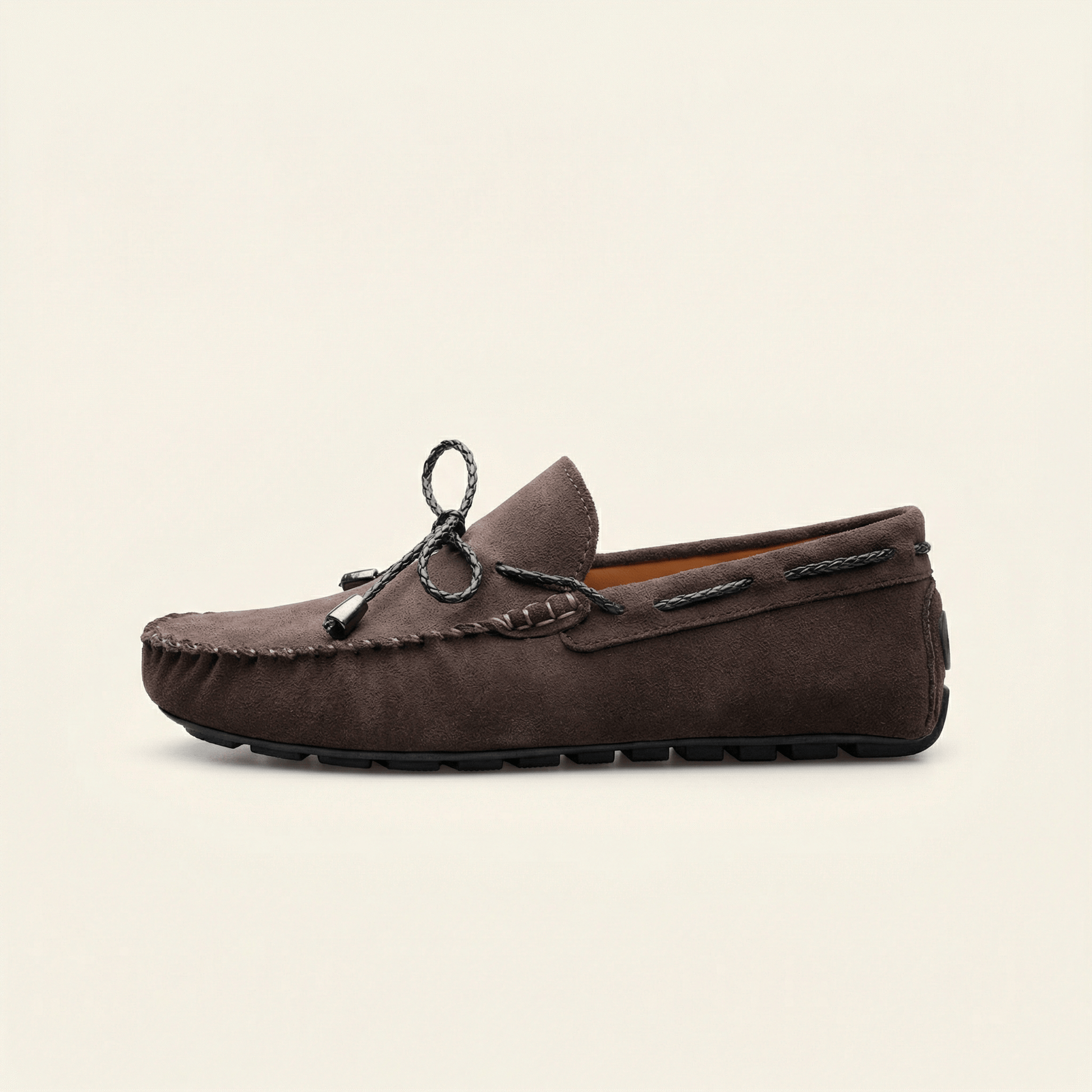 Mocassin Homme en Suédine avec Lacets