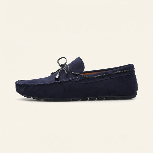 Mocassin Homme en Suédine avec Lacets