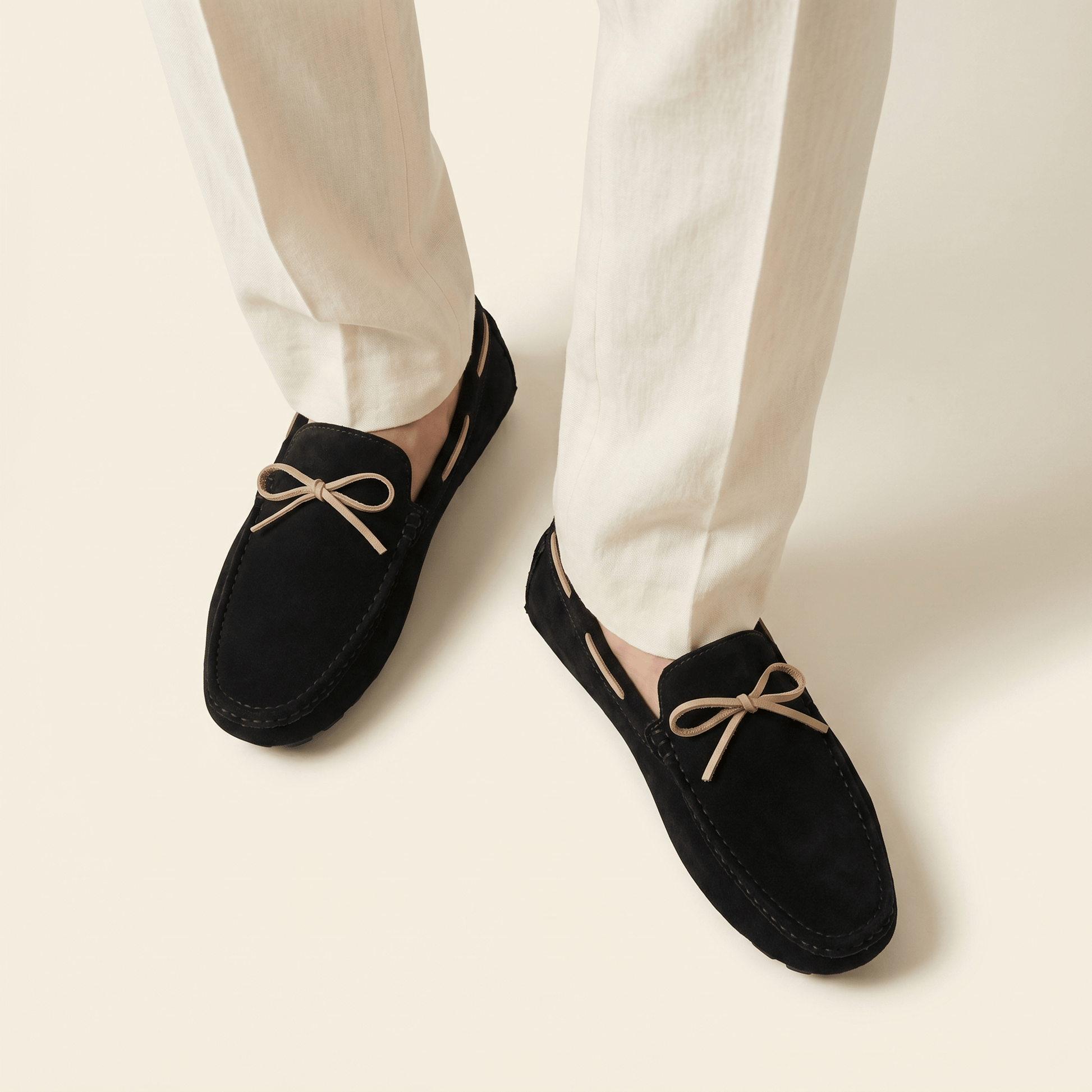 Mocassin Homme Classique de Conduite à Nœud
