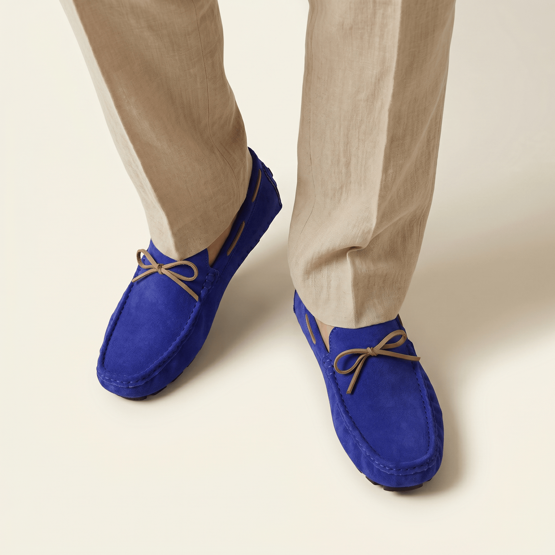 Mocassin Homme Classique de Conduite à Nœud